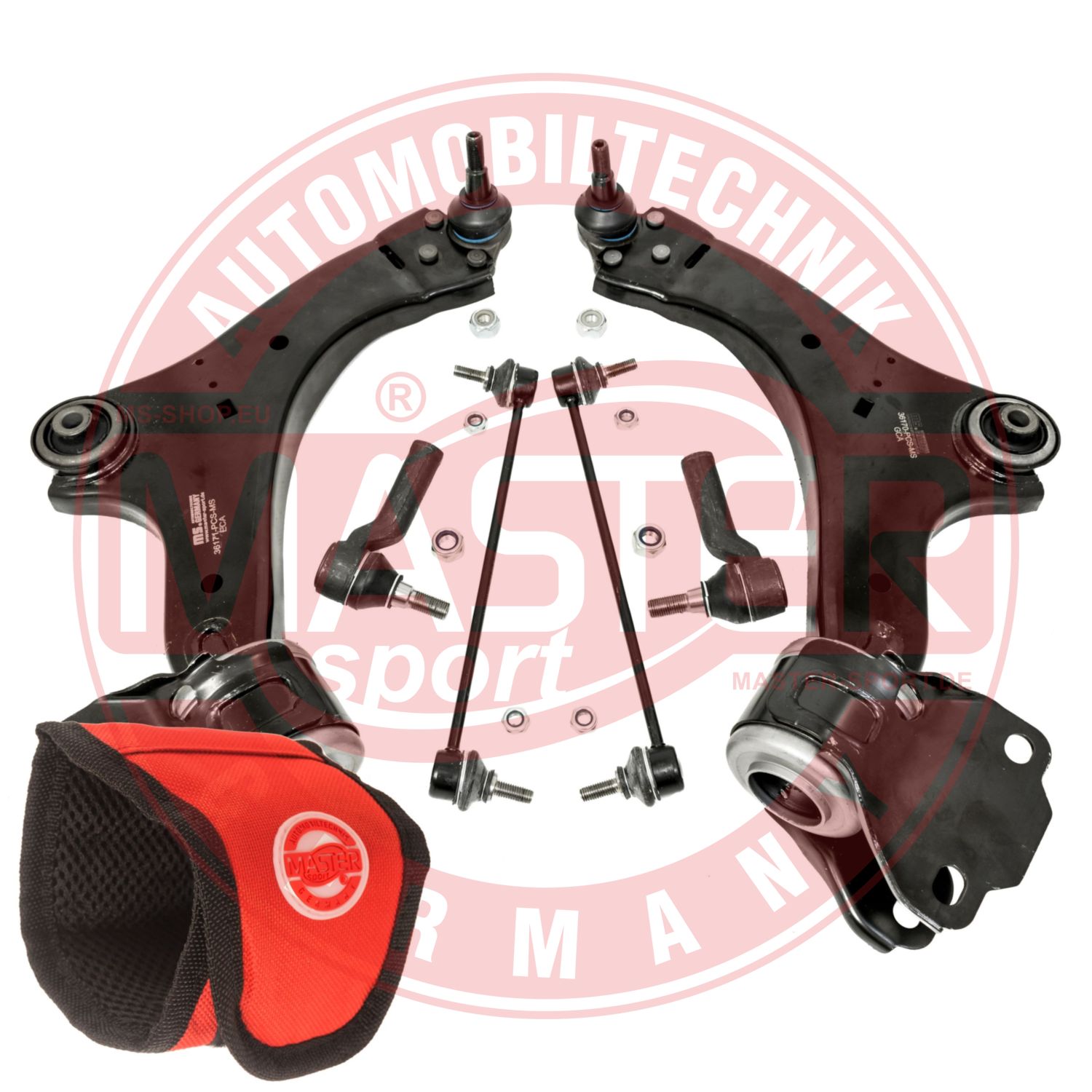 Control/Trailing Arm Kit, wheel suspension (36969-KIT-MSM)