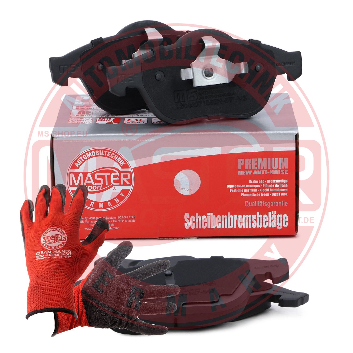 Brake Pad Set, disc brake (13046071582N-SET-MSP)