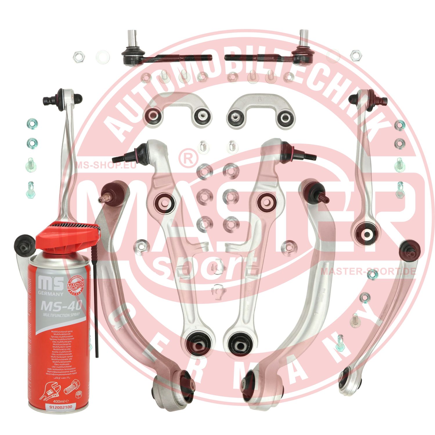 Control/Trailing Arm Kit, wheel suspension (37146/2-KIT-MSP)