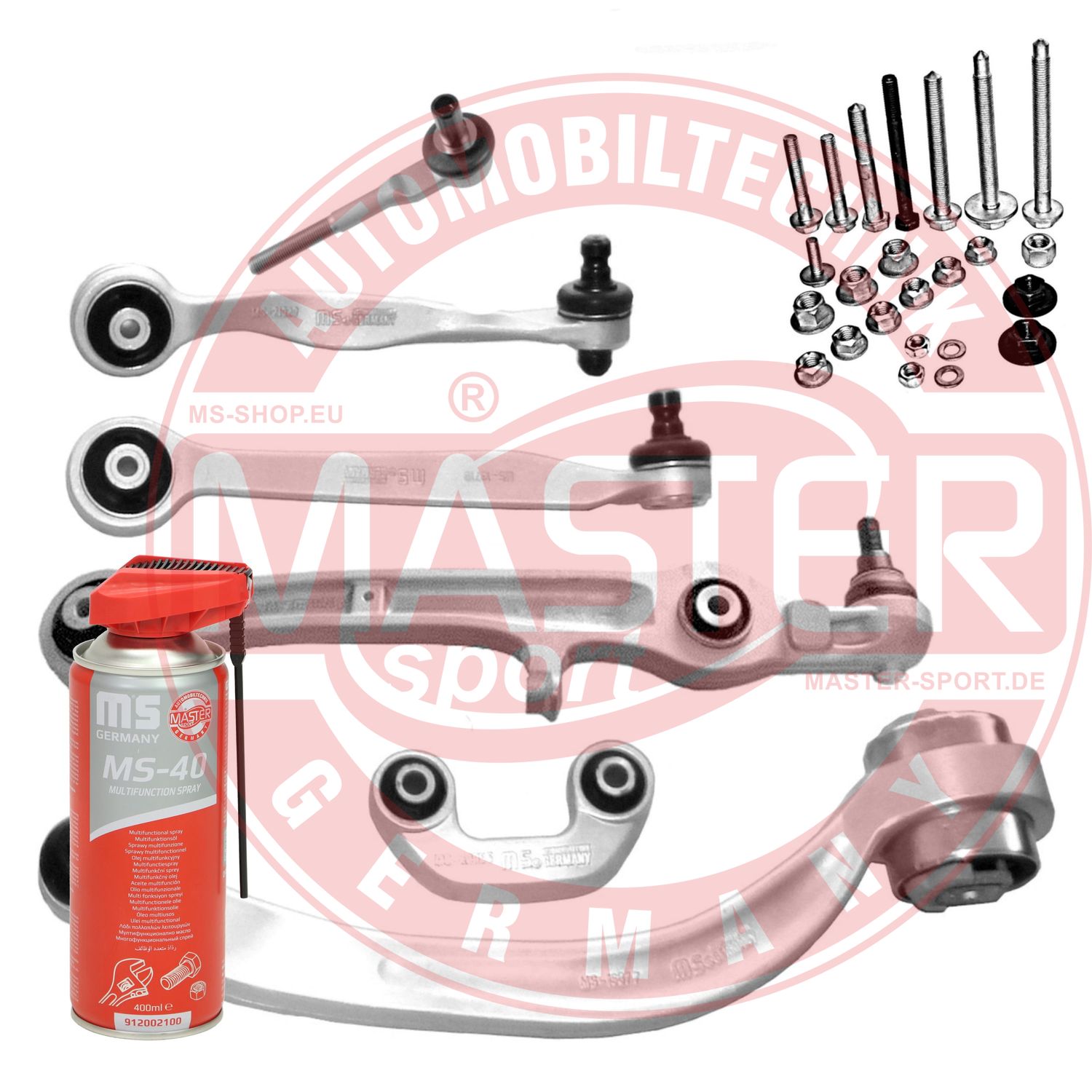 Control/Trailing Arm Kit, wheel suspension (36796R-SET-MSP)