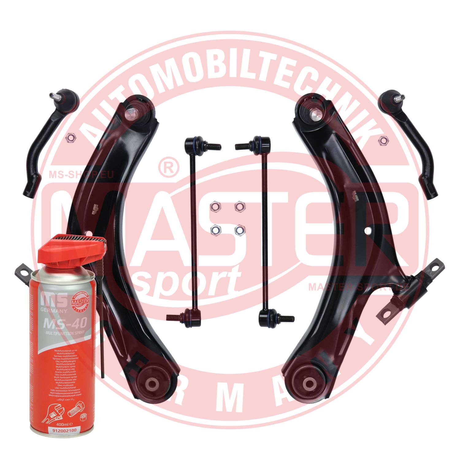 Control/Trailing Arm Kit, wheel suspension (36939/2-KIT-MSP)