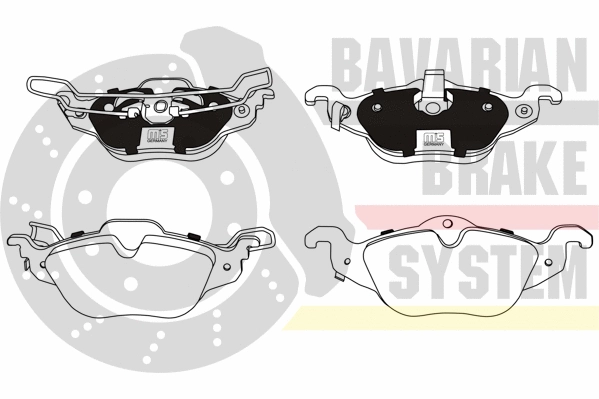 Brake Pad Set, disc brake (K6071152)