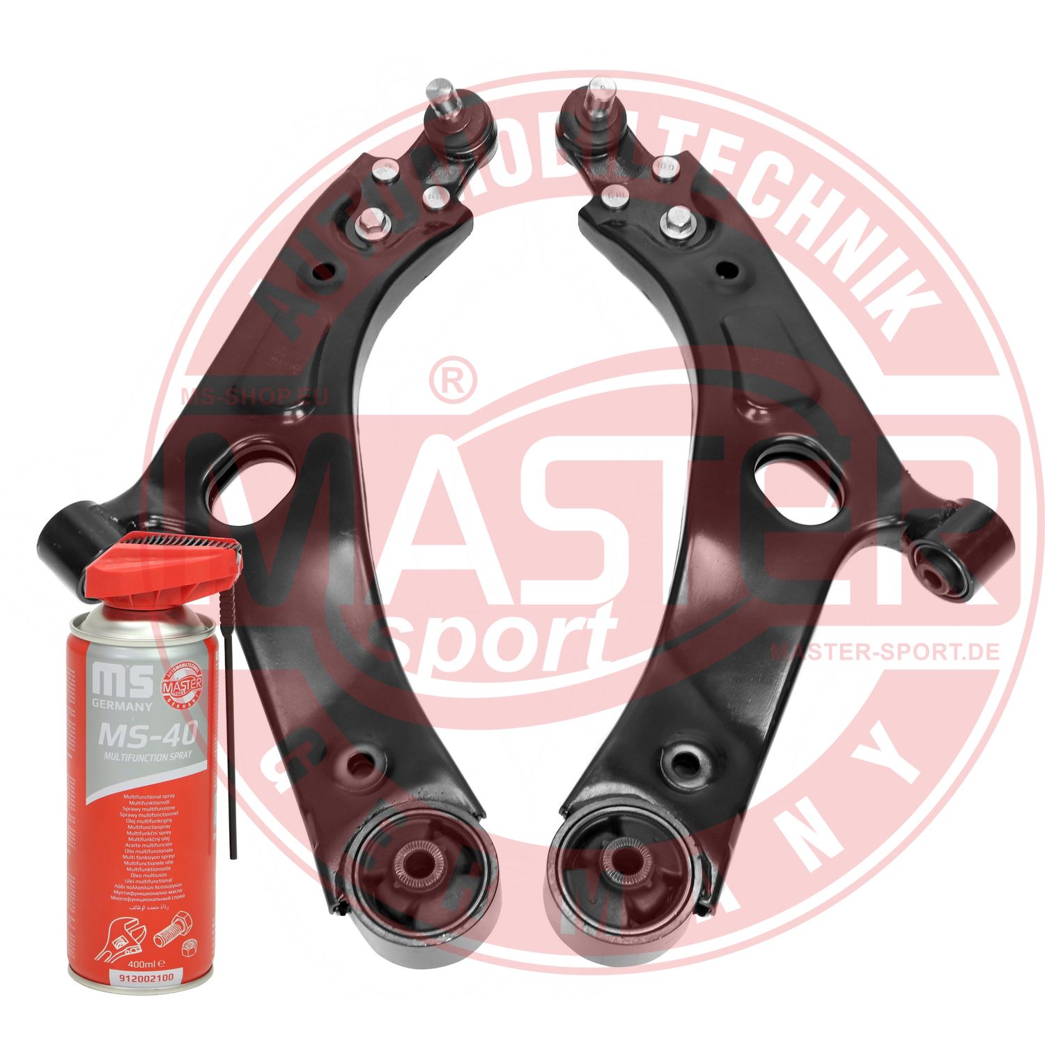 Control/Trailing Arm Kit, wheel suspension (36962/1-KIT-MSP)