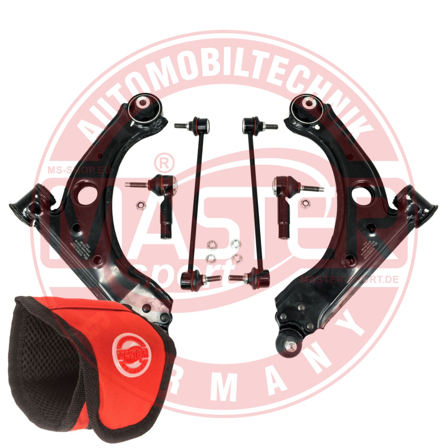 Control/Trailing Arm Kit, wheel suspension (36977/2-KIT-MSM)