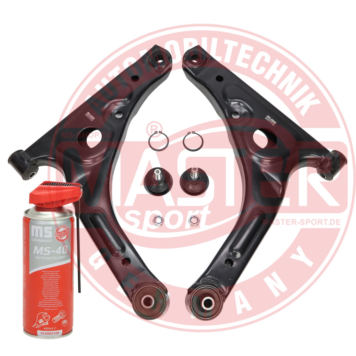 Control/Trailing Arm Kit, wheel suspension (37038-KIT-MSP)