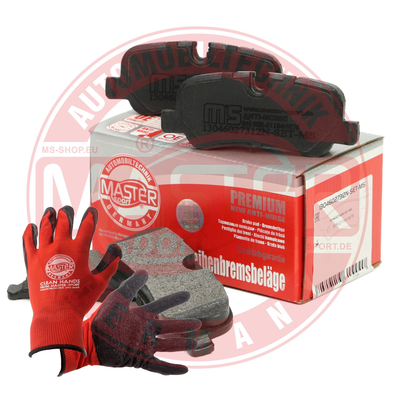 Brake Pad Set, disc brake (13046027312N-SET-MSP)