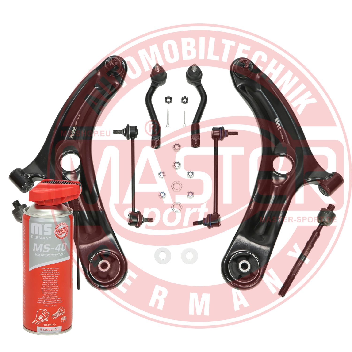 Control/Trailing Arm Kit, wheel suspension (36964/2-KIT-MSP)