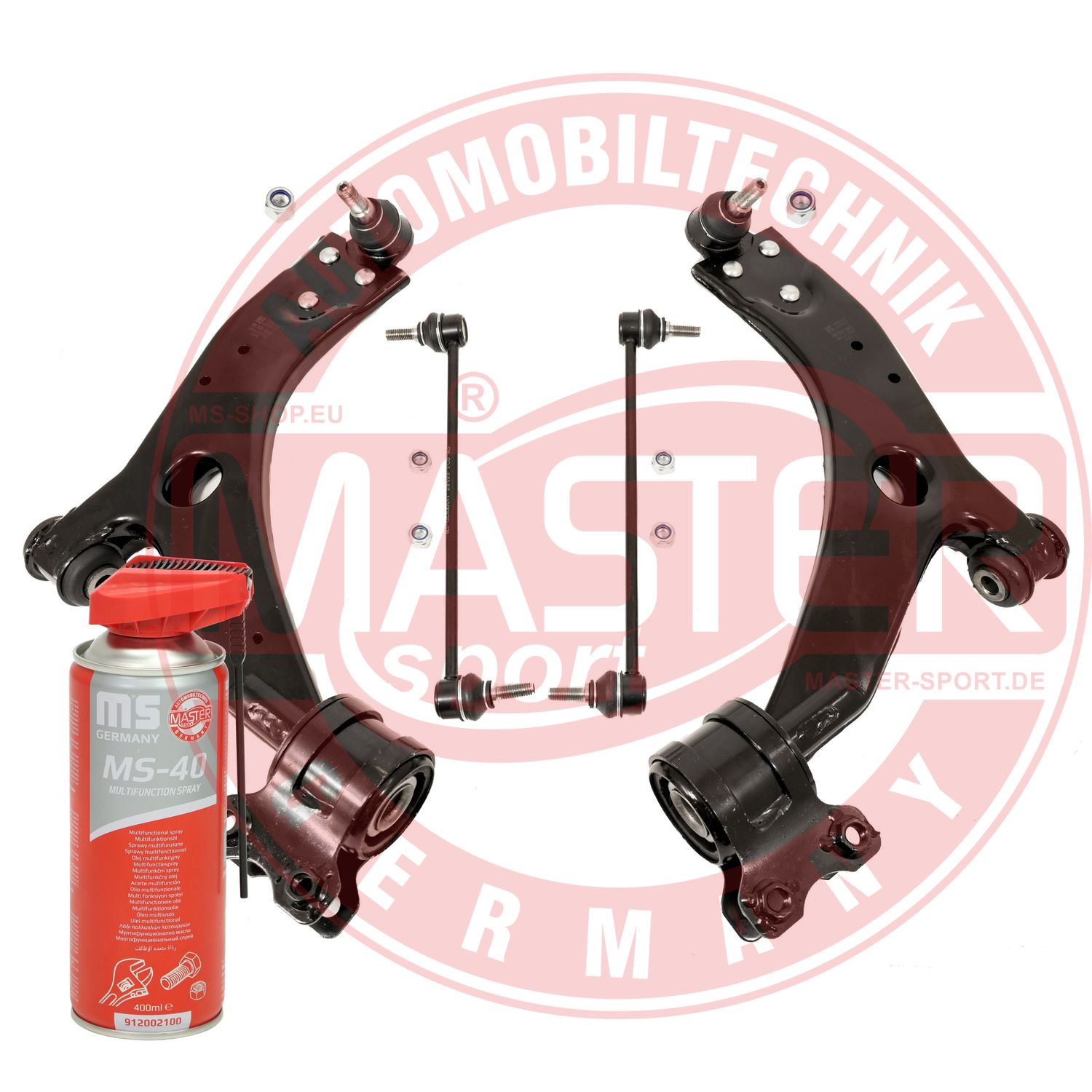 Control/Trailing Arm Kit, wheel suspension (36975/1-KIT-MSP)