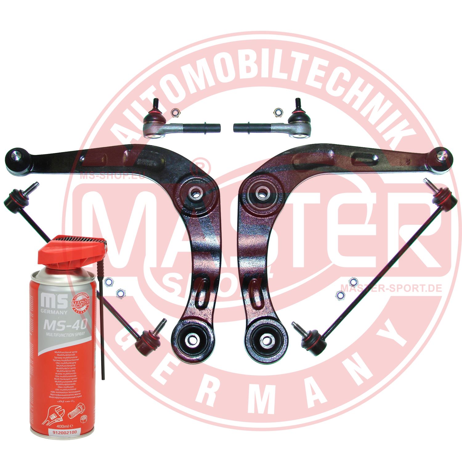 Control/Trailing Arm Kit, wheel suspension (36802-SET-MSP)