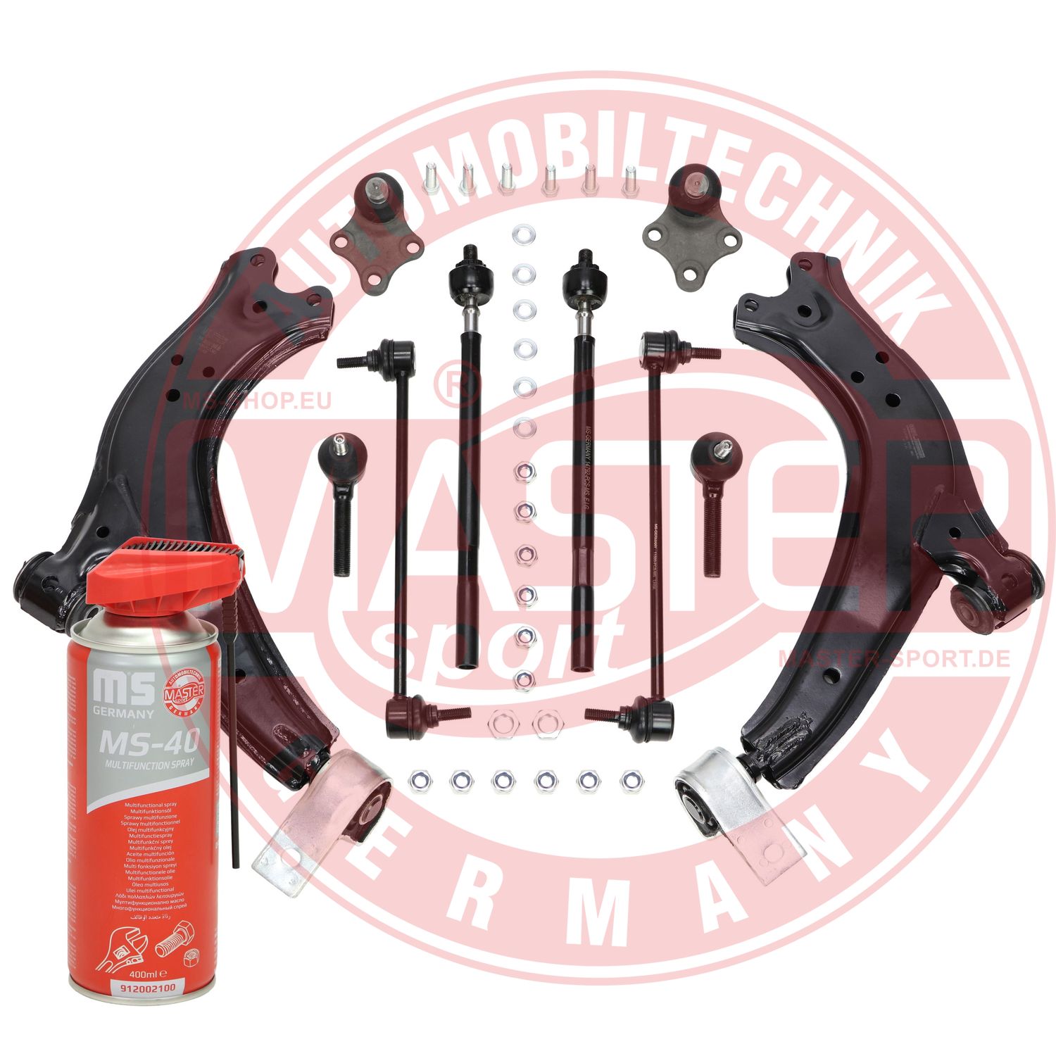 Control/Trailing Arm Kit, wheel suspension (37171/3-KIT-MSP)