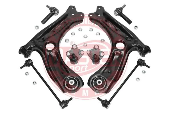 Control/Trailing Arm Kit, wheel suspension (36993/2-KIT-MS)