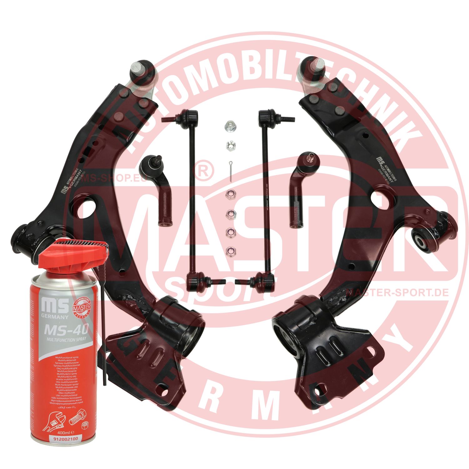 Control/Trailing Arm Kit, wheel suspension (36973-KIT-MSP)
