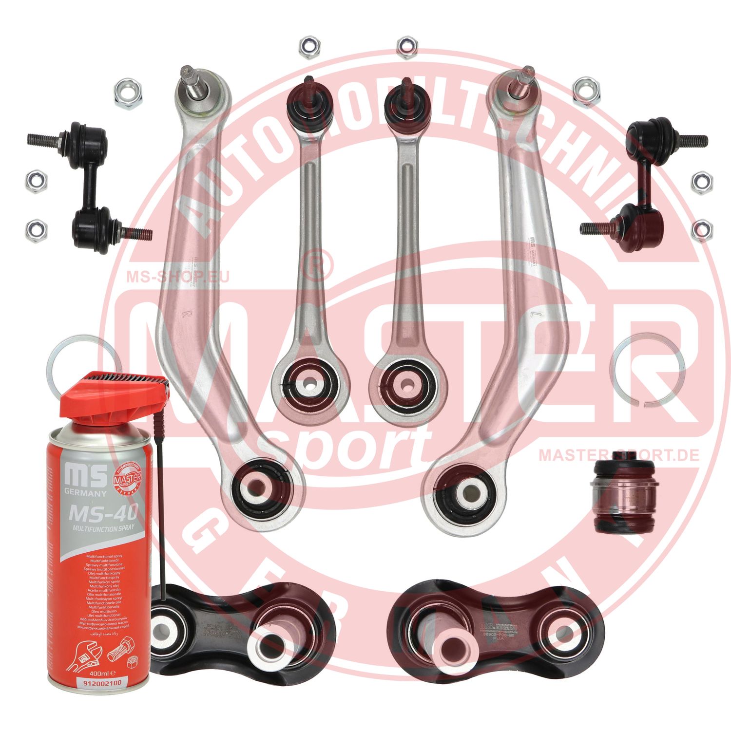 Control/Trailing Arm Kit, wheel suspension (36803/1-SET-MSP)