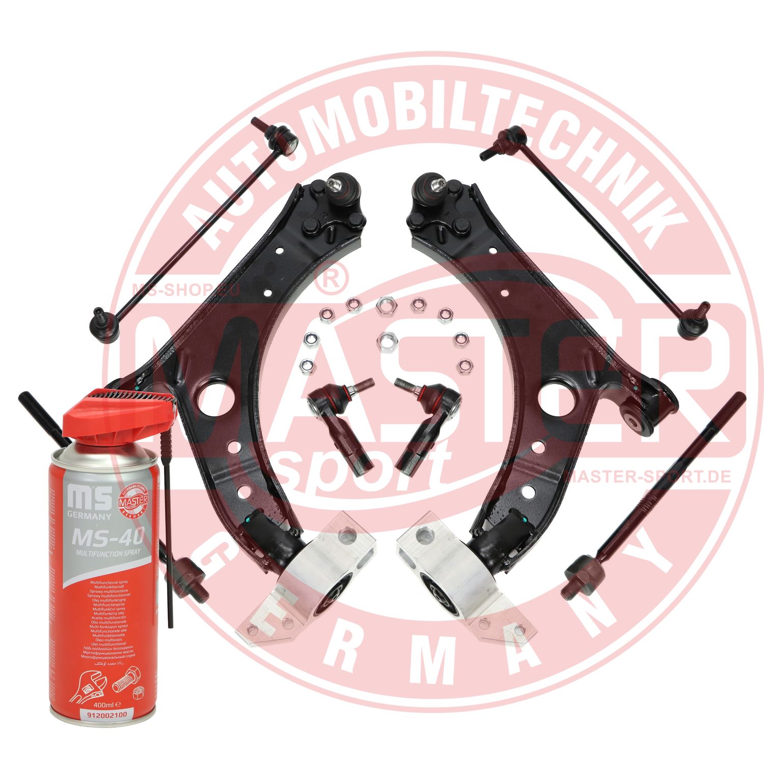 Control/Trailing Arm Kit, wheel suspension (36865/2-KIT-MSP)