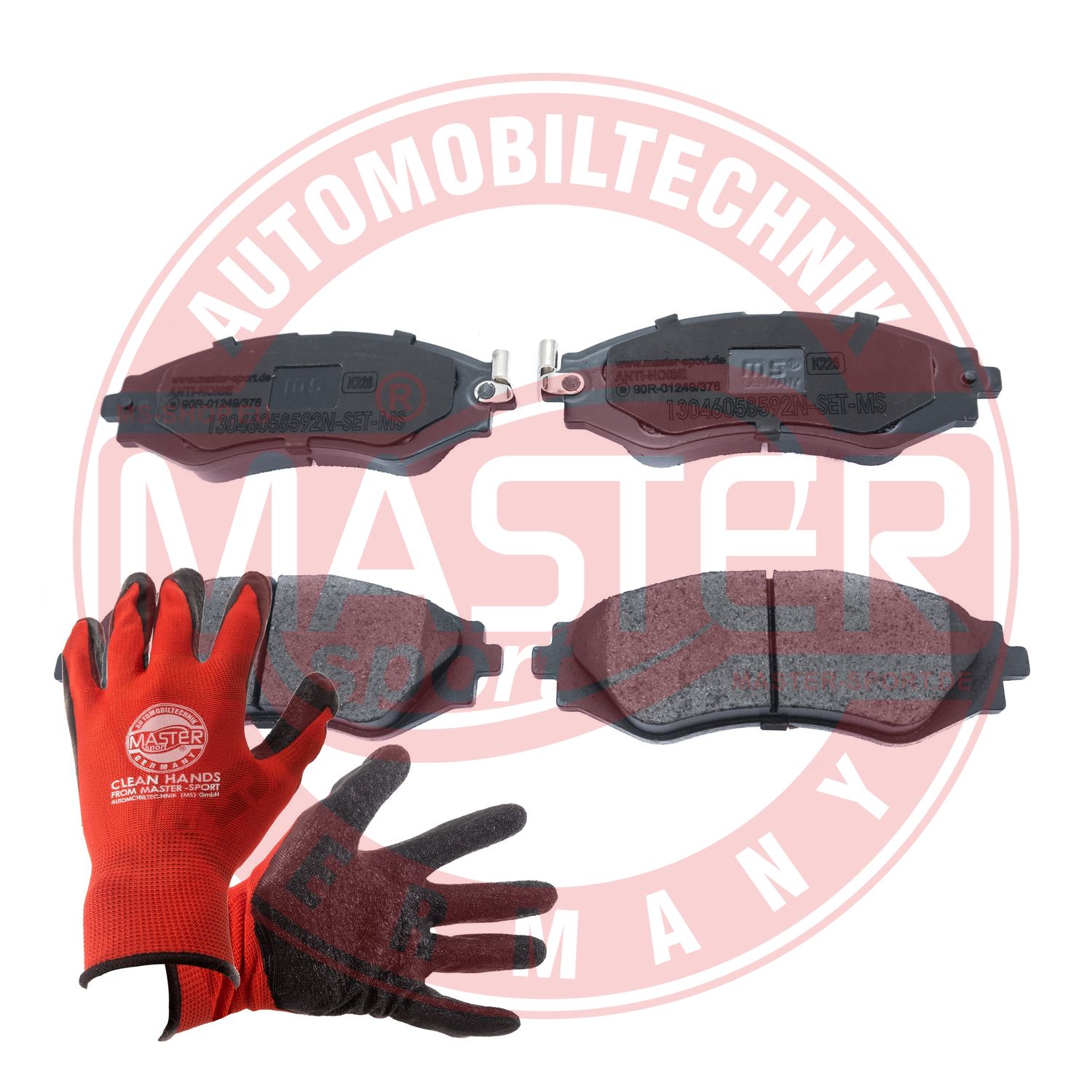 Brake Pad Set, disc brake (13046058592N-SET-MSP)