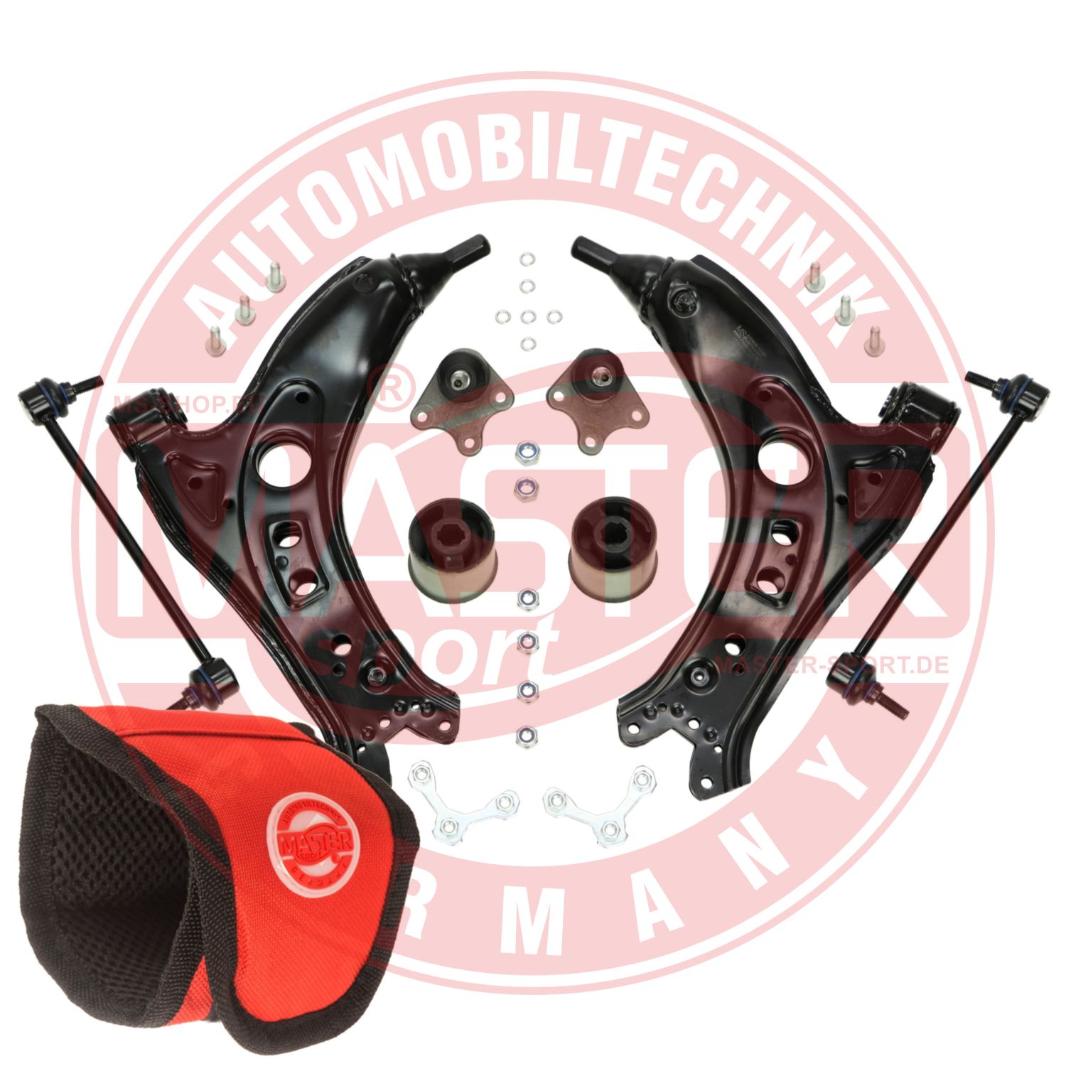 Control/Trailing Arm Kit, wheel suspension (36808/2-SET-MSM)