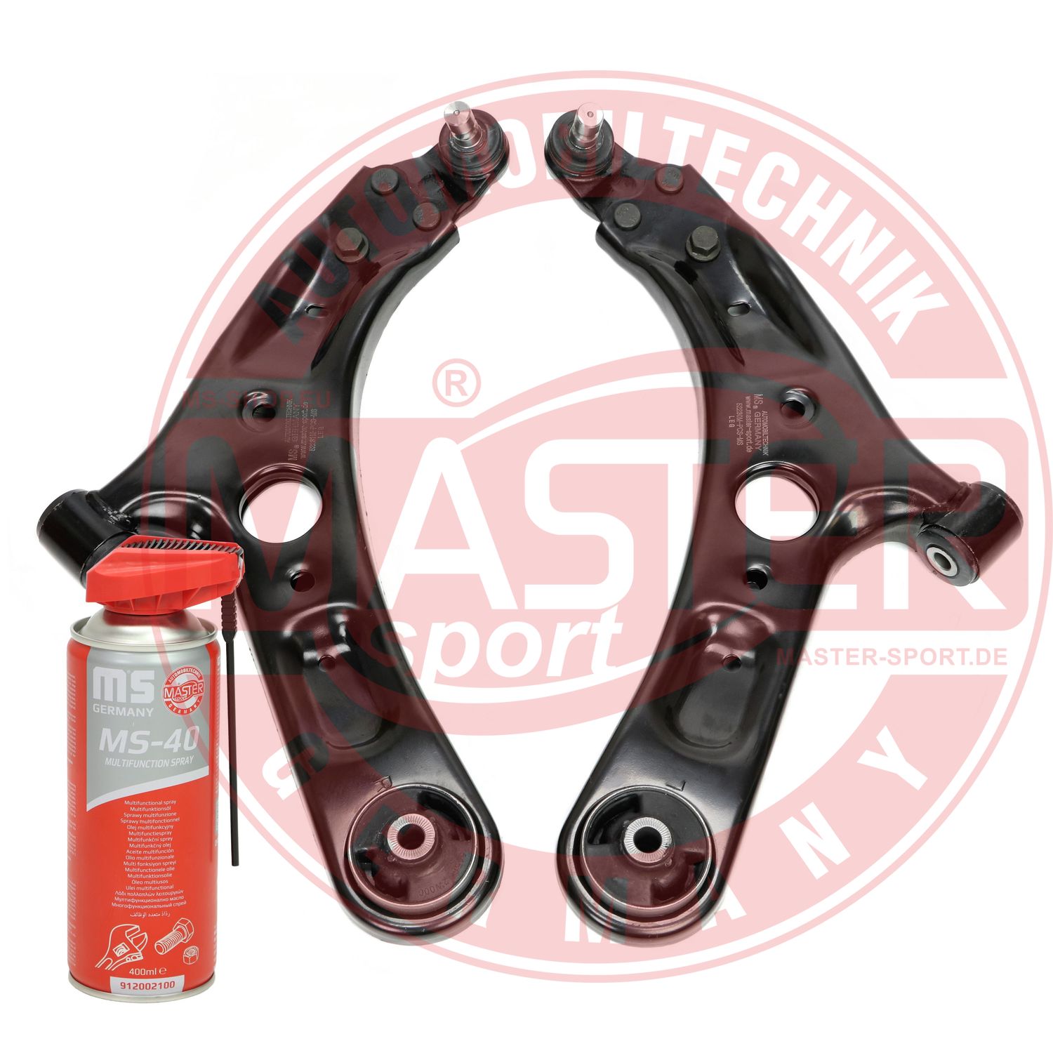 Control/Trailing Arm Kit, wheel suspension (36963/2-KIT-MSP)