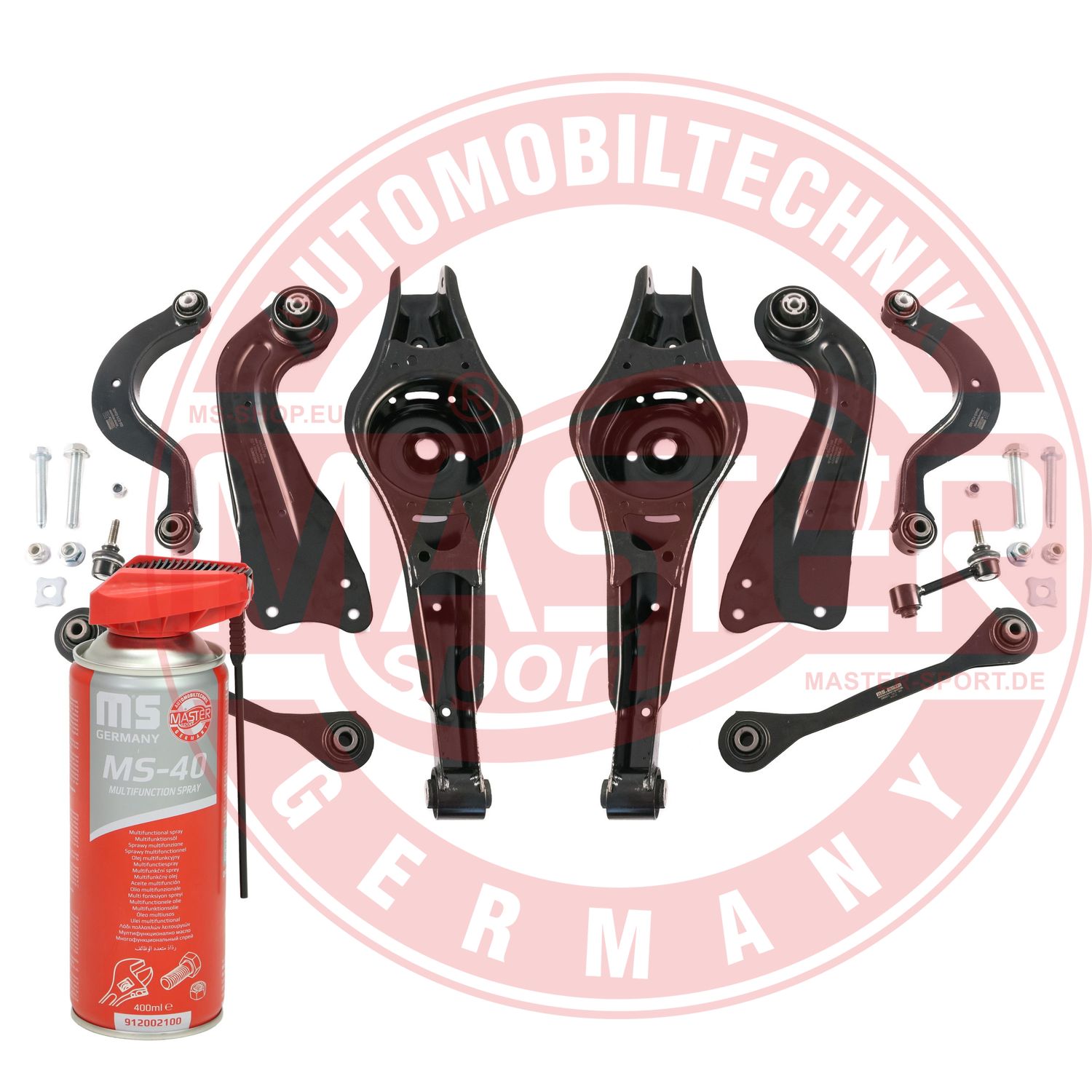 Control/Trailing Arm Kit, wheel suspension (36844-SET-MSP)