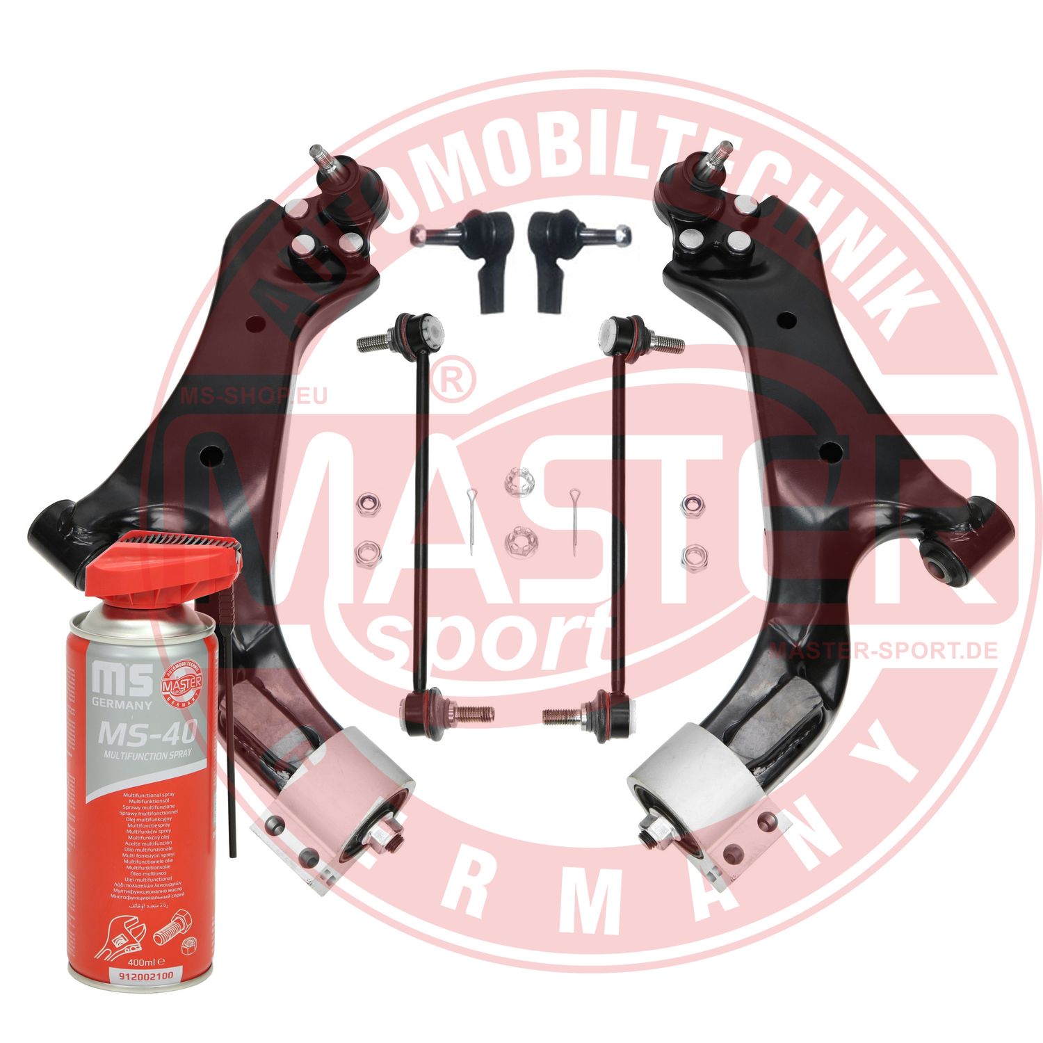 Control/Trailing Arm Kit, wheel suspension (36985/1-KIT-MSP)