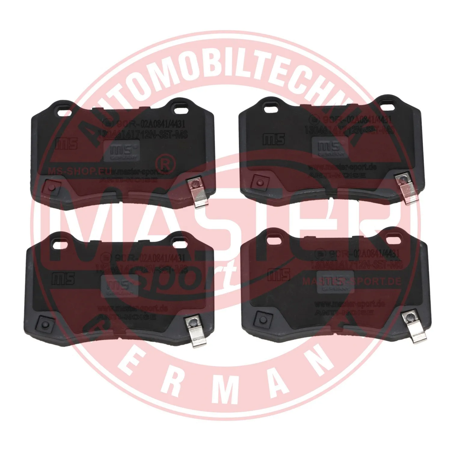 Brake Pad Set, disc brake (13046141712N-SET-MS)