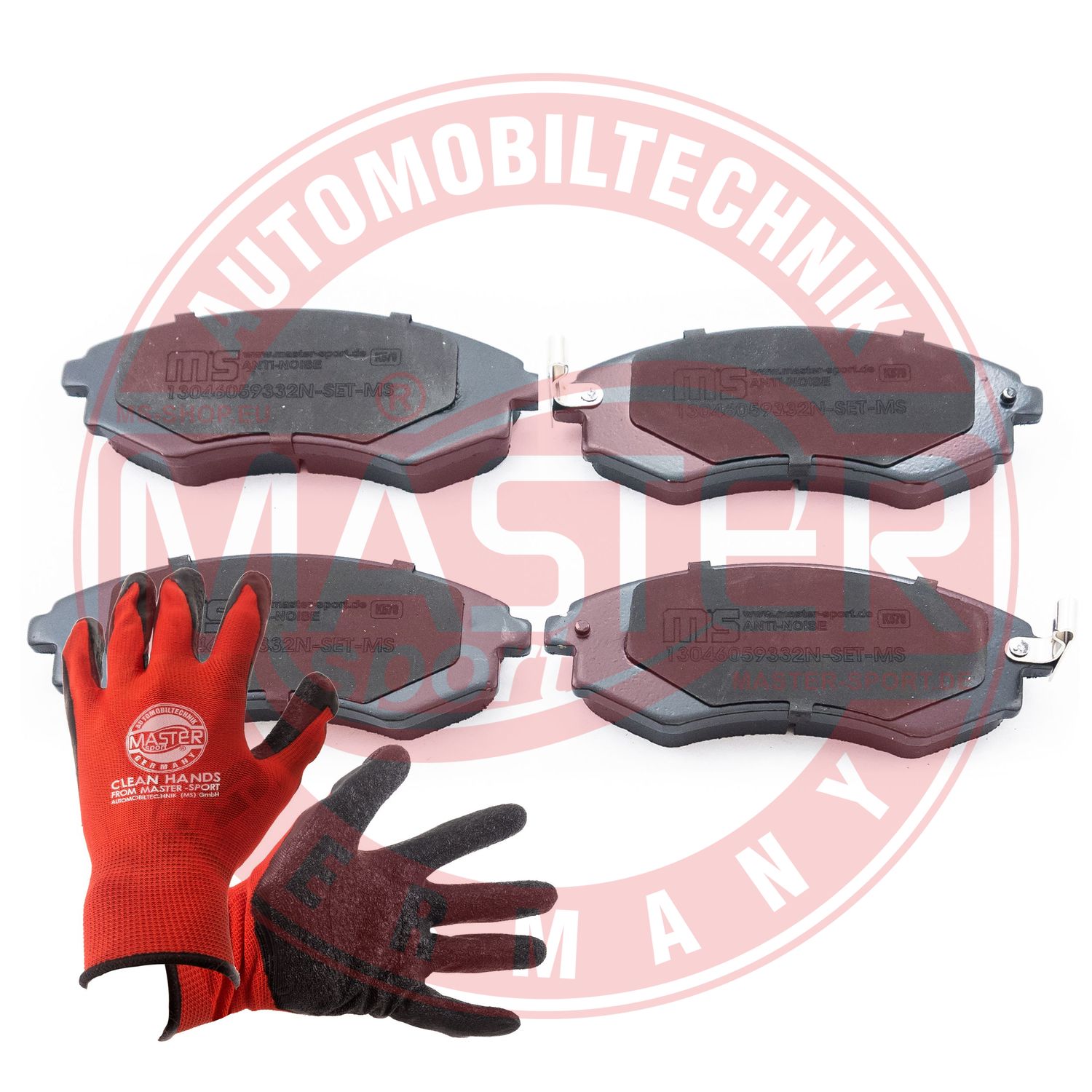 Brake Pad Set, disc brake (13046059332N-SET-MSP)