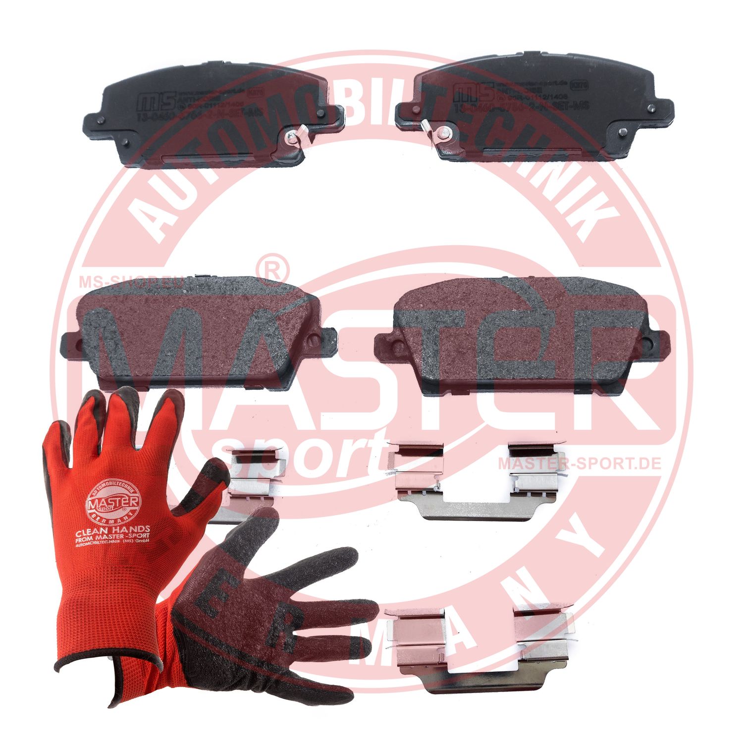 Brake Pad Set, disc brake (13046057562N-SET-MSP)