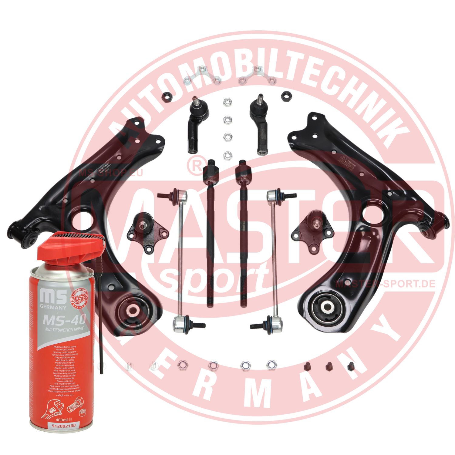 Control/Trailing Arm Kit, wheel suspension (37166/3-KIT-MSP)