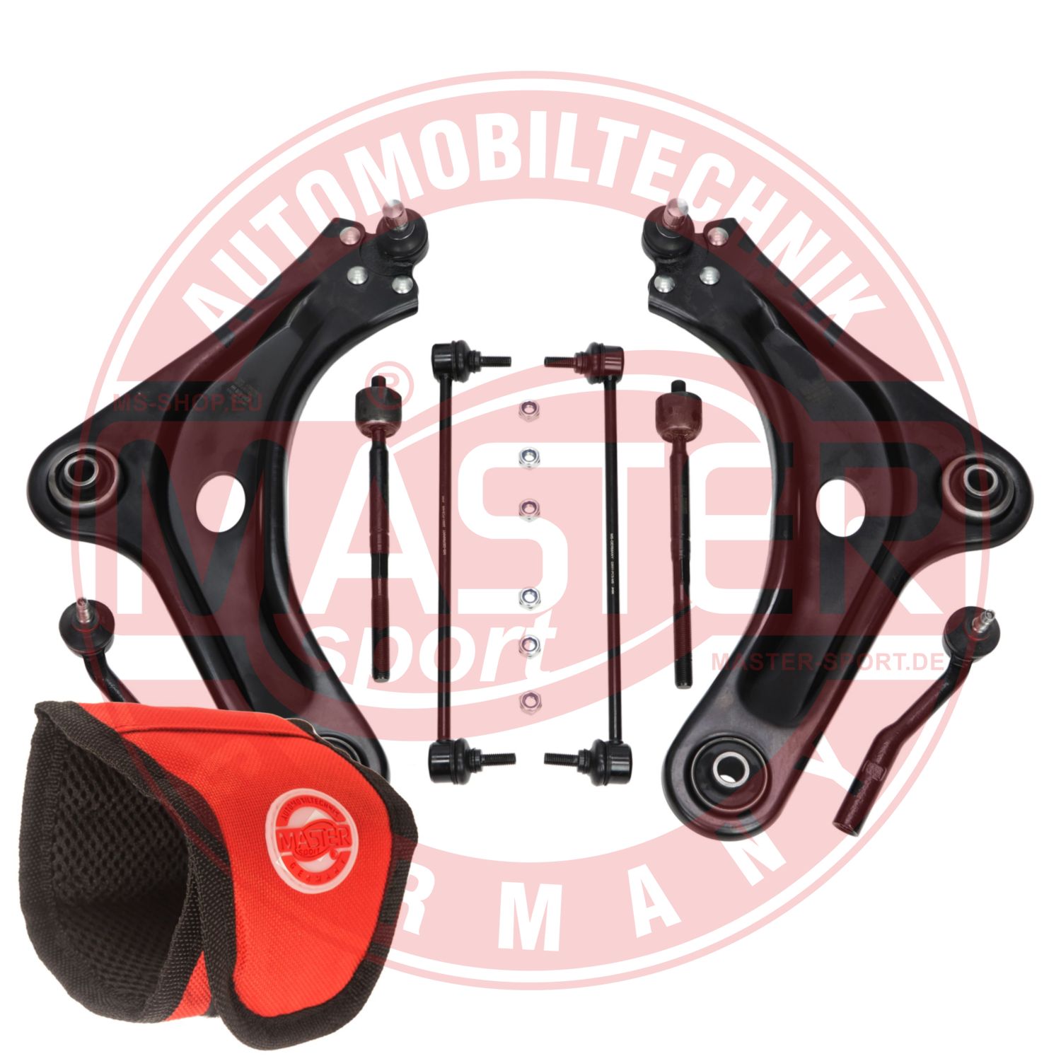 Control/Trailing Arm Kit, wheel suspension (36881/1-KIT-MSM)