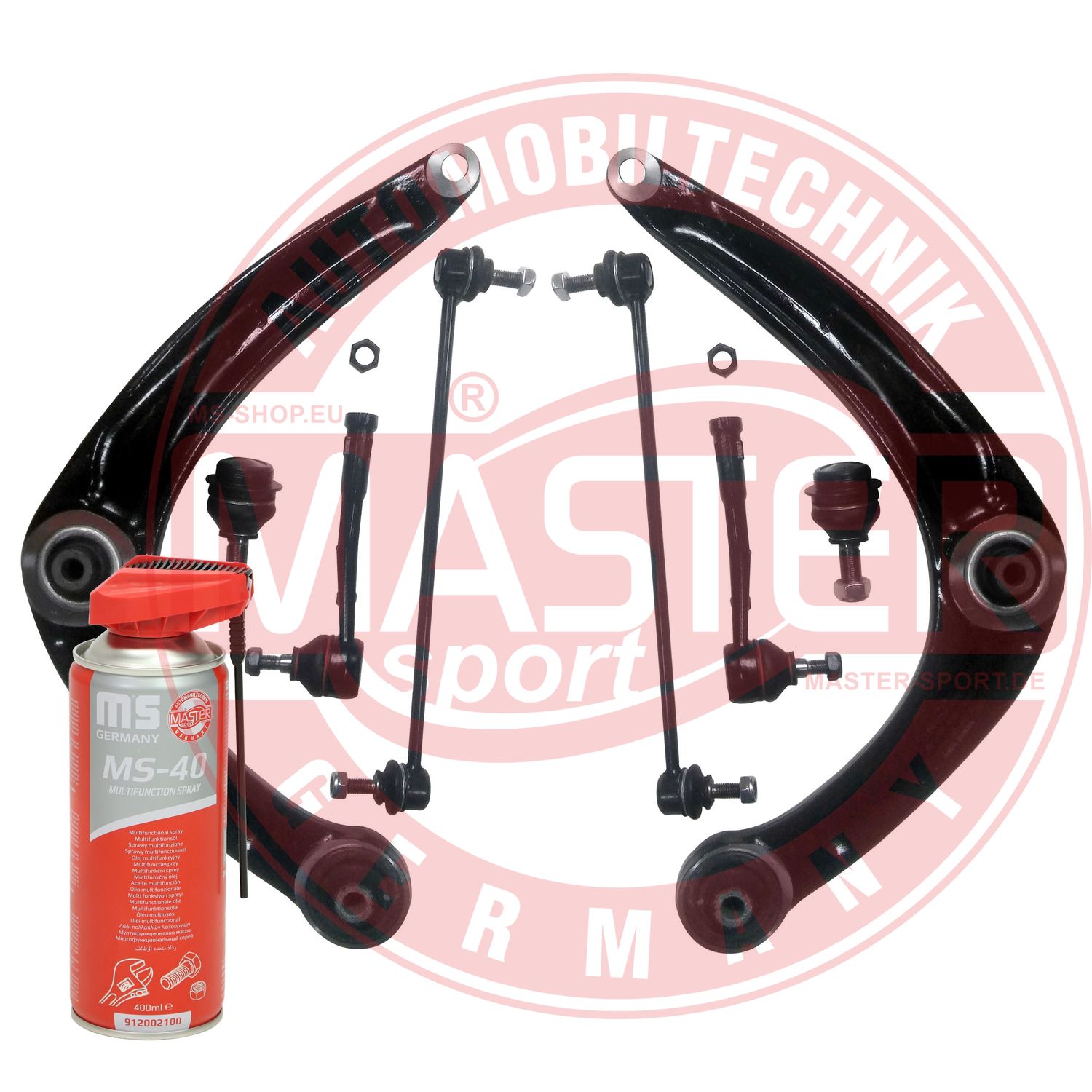 Control/Trailing Arm Kit, wheel suspension (36928-KIT-MSP)