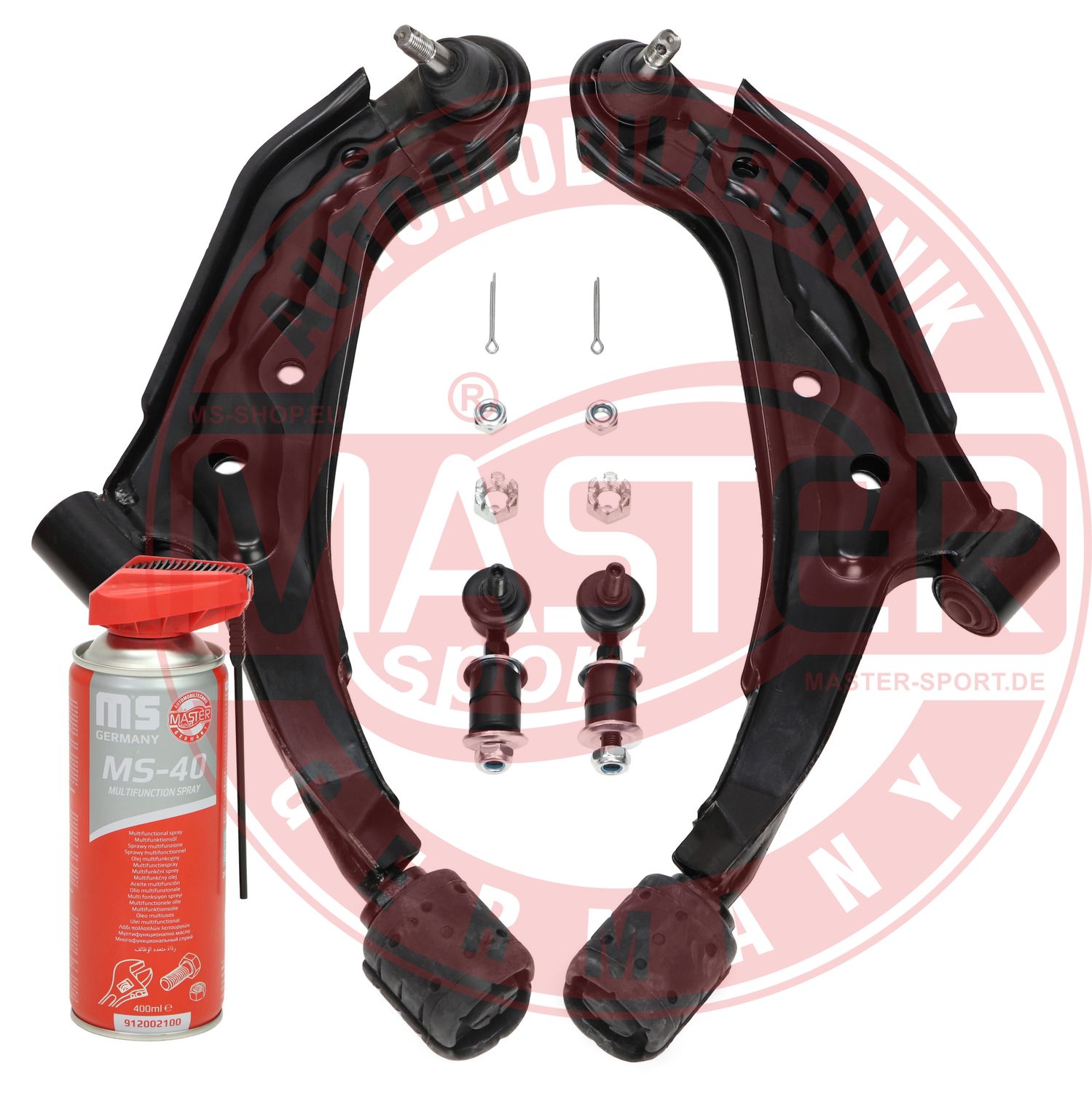 Control/Trailing Arm Kit, wheel suspension (37100/1-KIT-MSP)