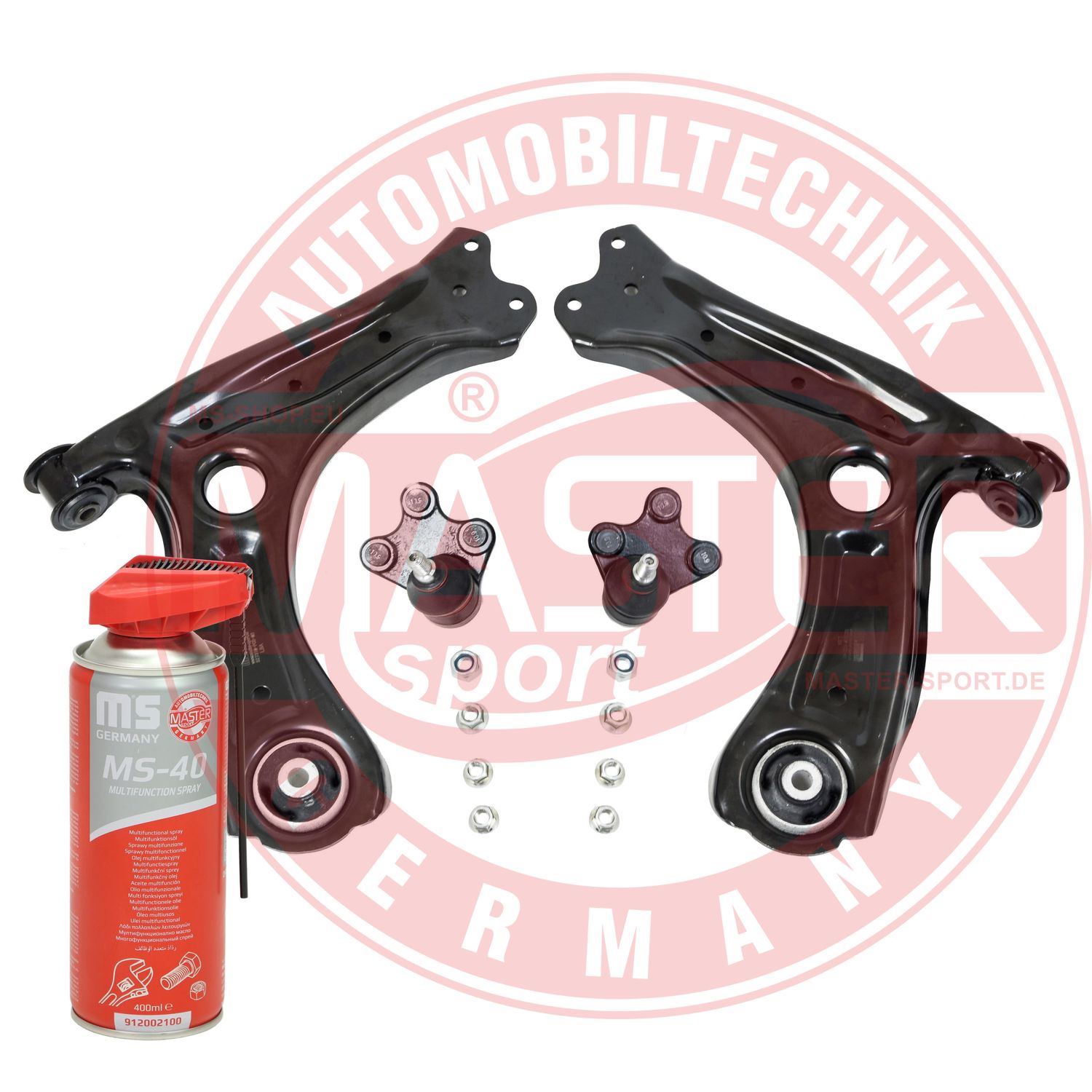 Control/Trailing Arm Kit, wheel suspension (36842/1-SET-MSP)