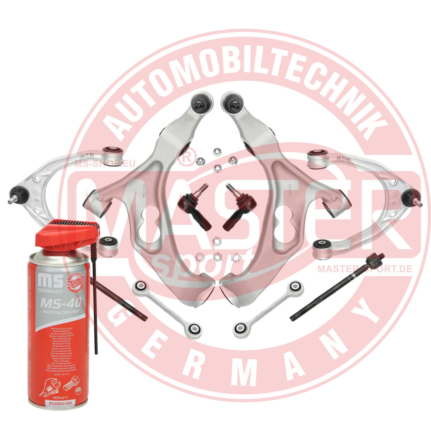 Control/Trailing Arm Kit, wheel suspension (36798/1-SET-MSP)