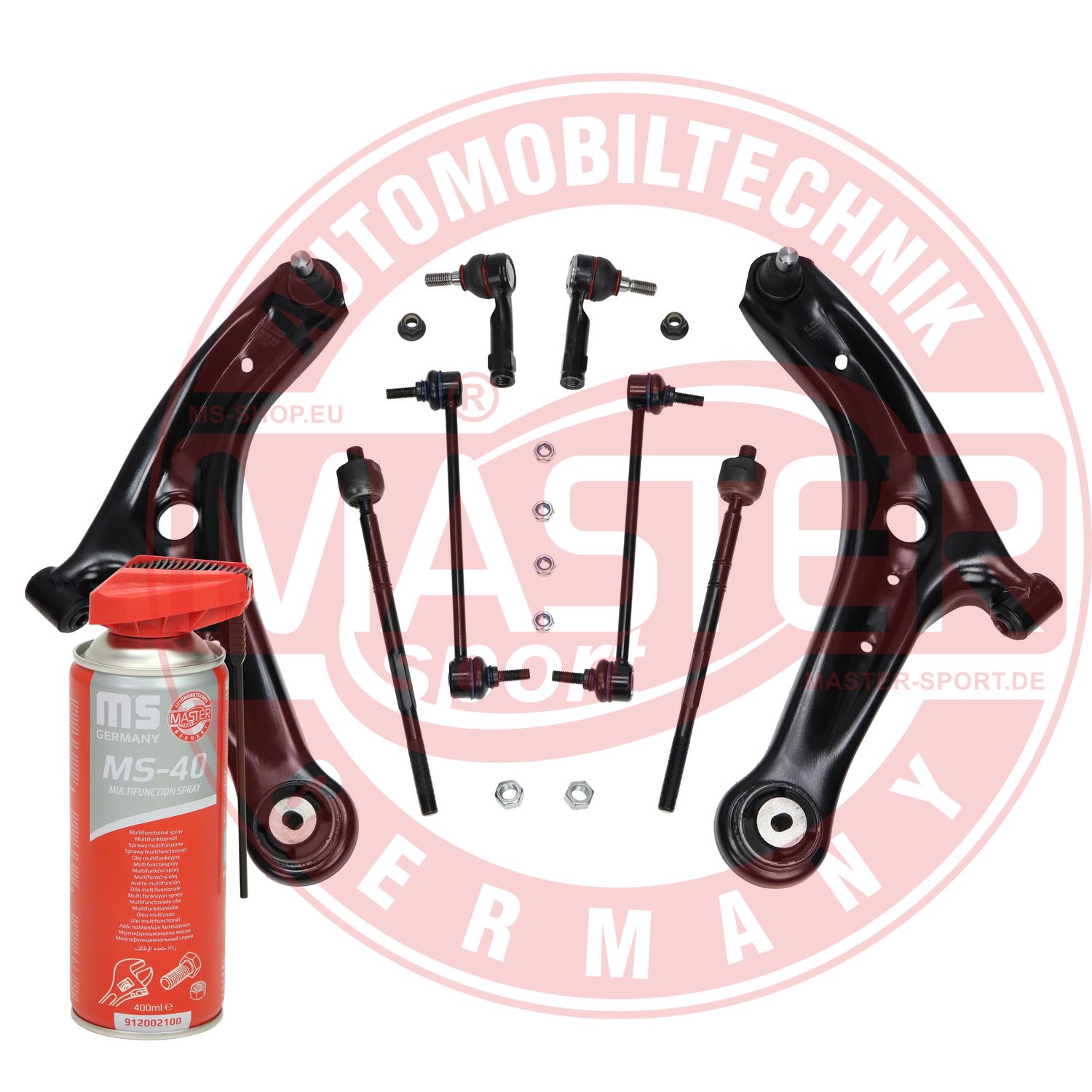Control/Trailing Arm Kit, wheel suspension (37049-KIT-MSP)