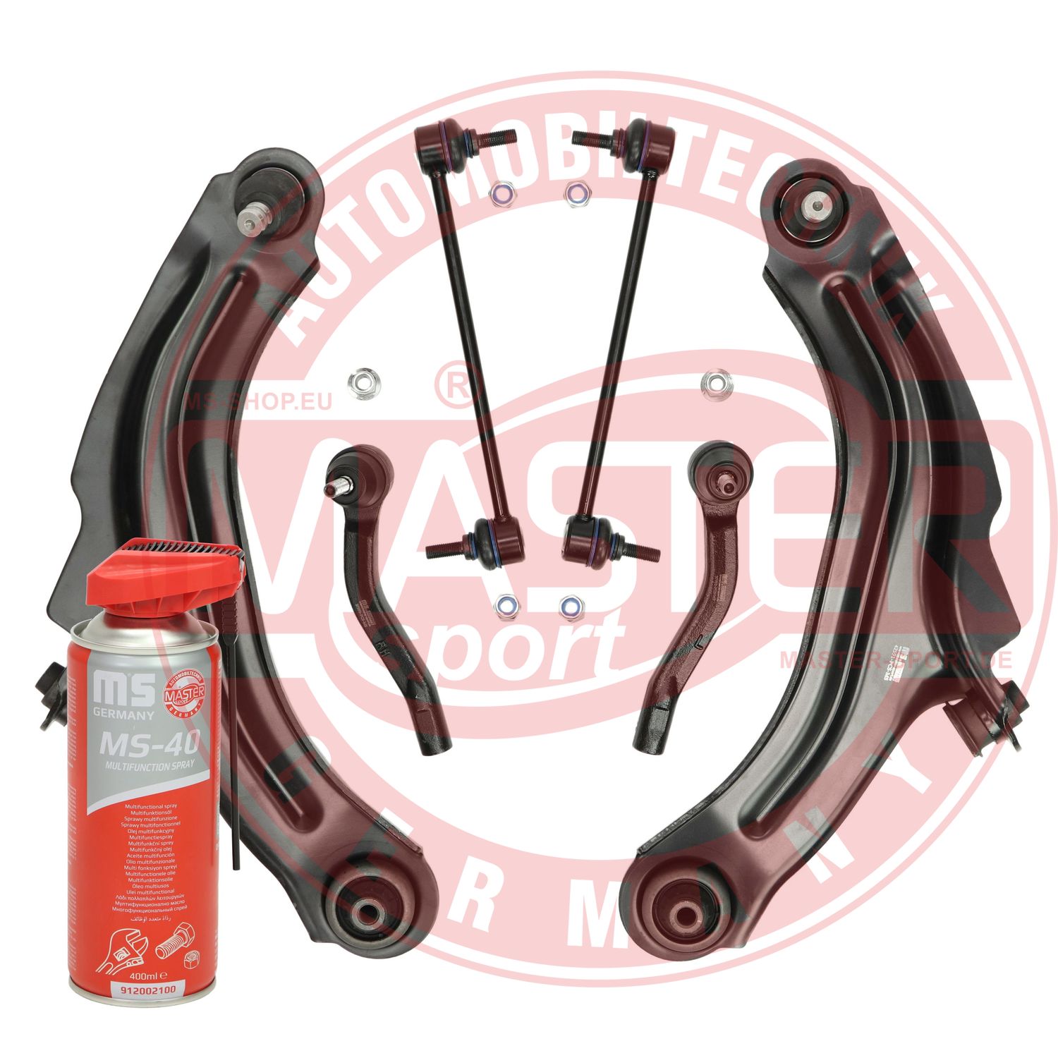 Control/Trailing Arm Kit, wheel suspension (37136/2-KIT-MSP)