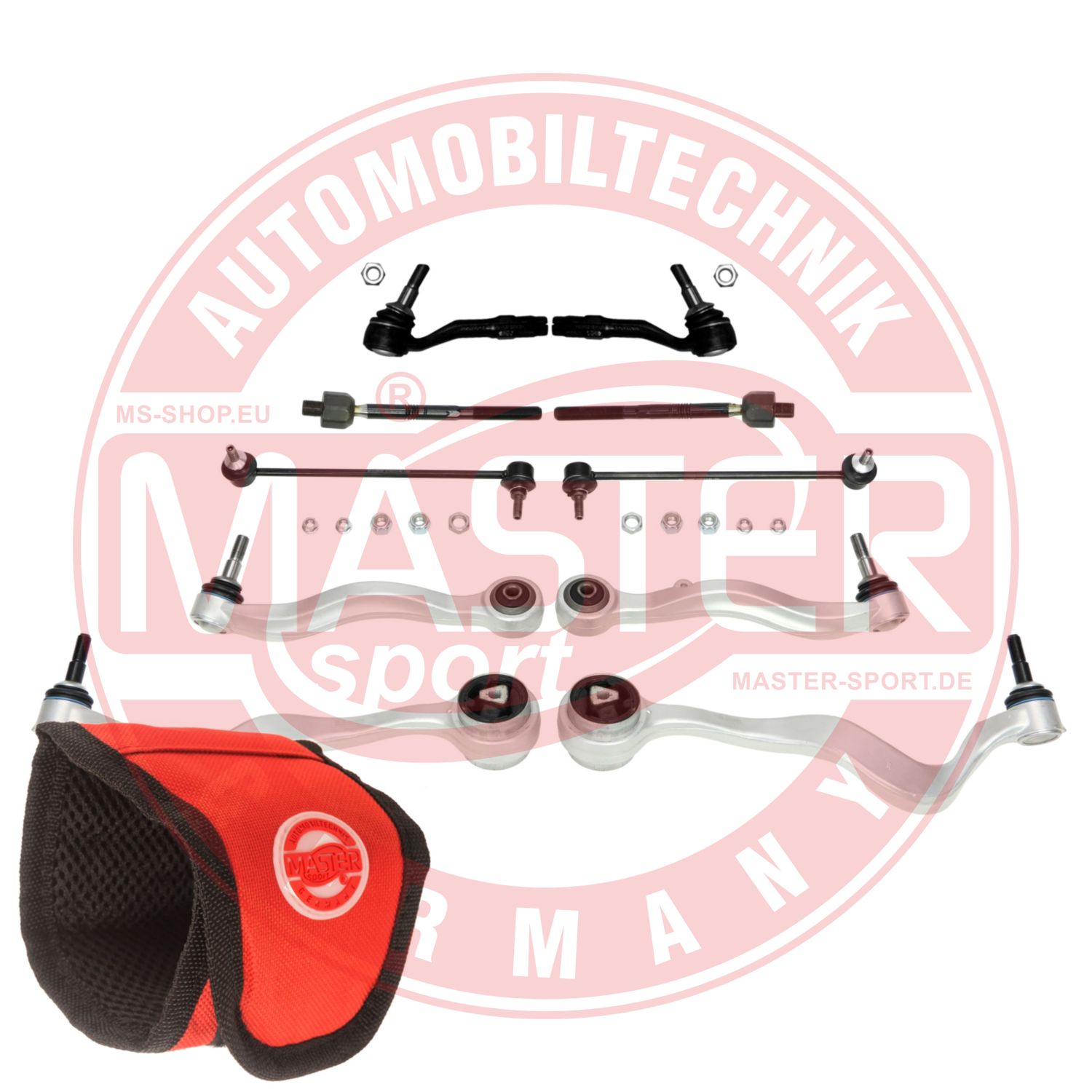 Control/Trailing Arm Kit, wheel suspension (36832/1-SET-MSM)