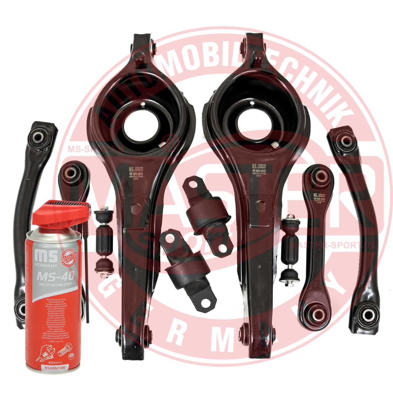 Control/Trailing Arm Kit, wheel suspension (36882-KIT-MSP)