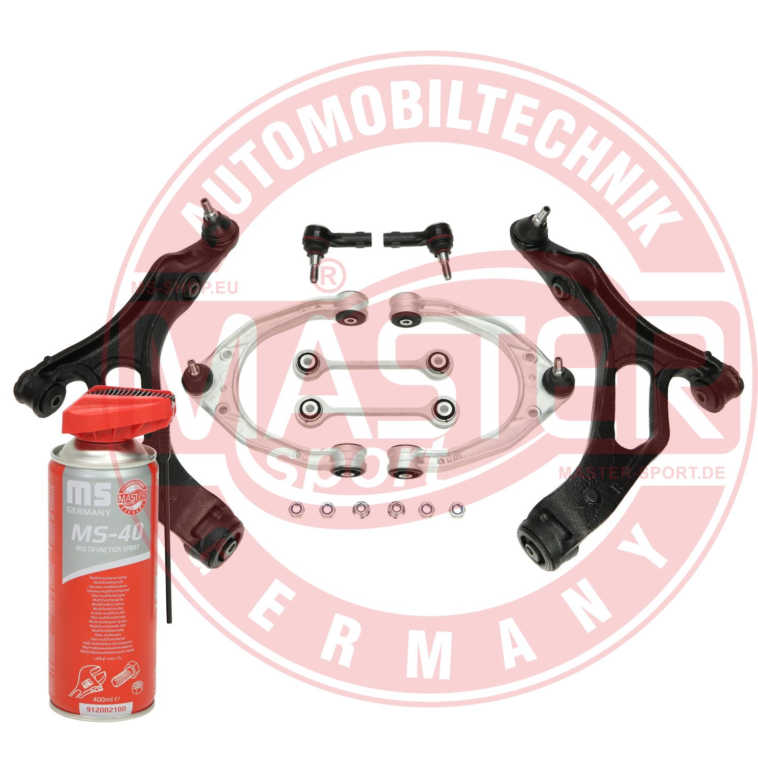 Control/Trailing Arm Kit, wheel suspension (36862-KIT-MSP)
