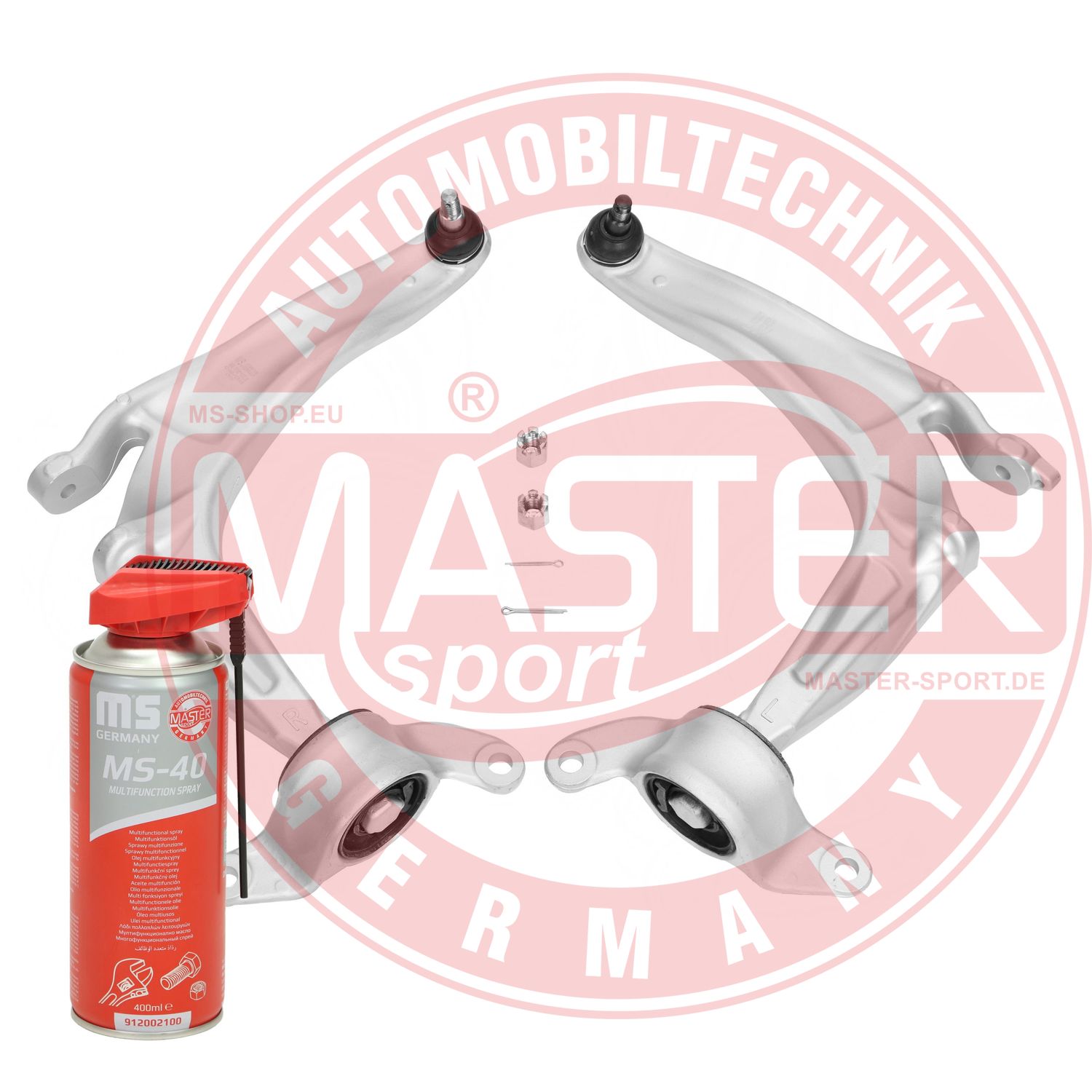 Control/Trailing Arm Kit, wheel suspension (37050/1-KIT-MSP)