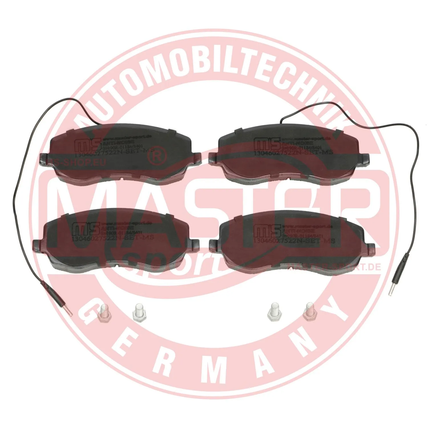 Brake Pad Set, disc brake (13046027522N-SET-MS)