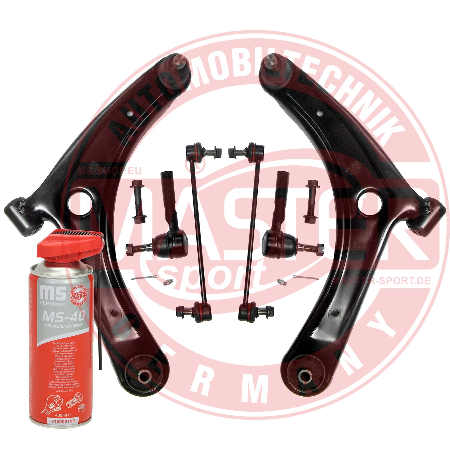 Control/Trailing Arm Kit, wheel suspension (36883-KIT-MSP)