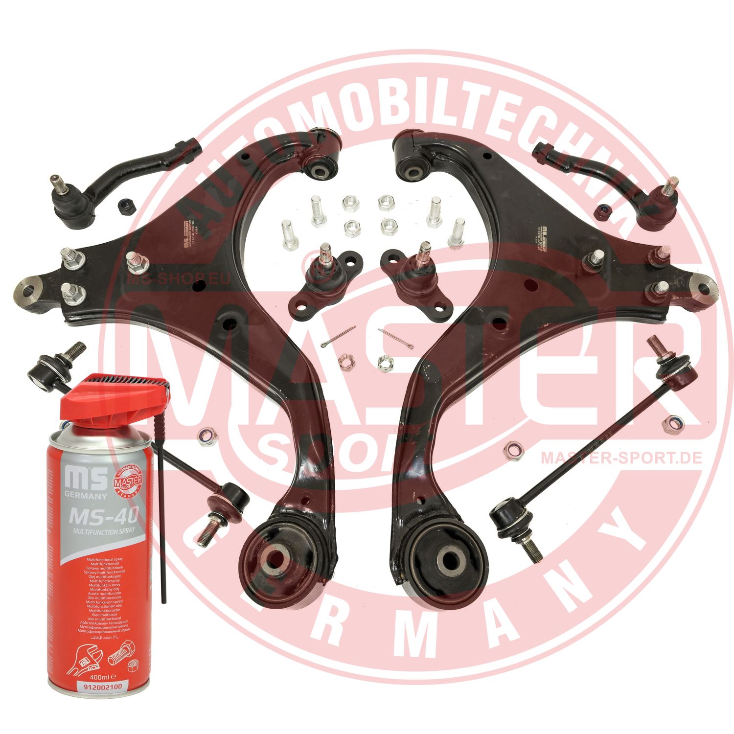 Control/Trailing Arm Kit, wheel suspension (36955-KIT-MSP)