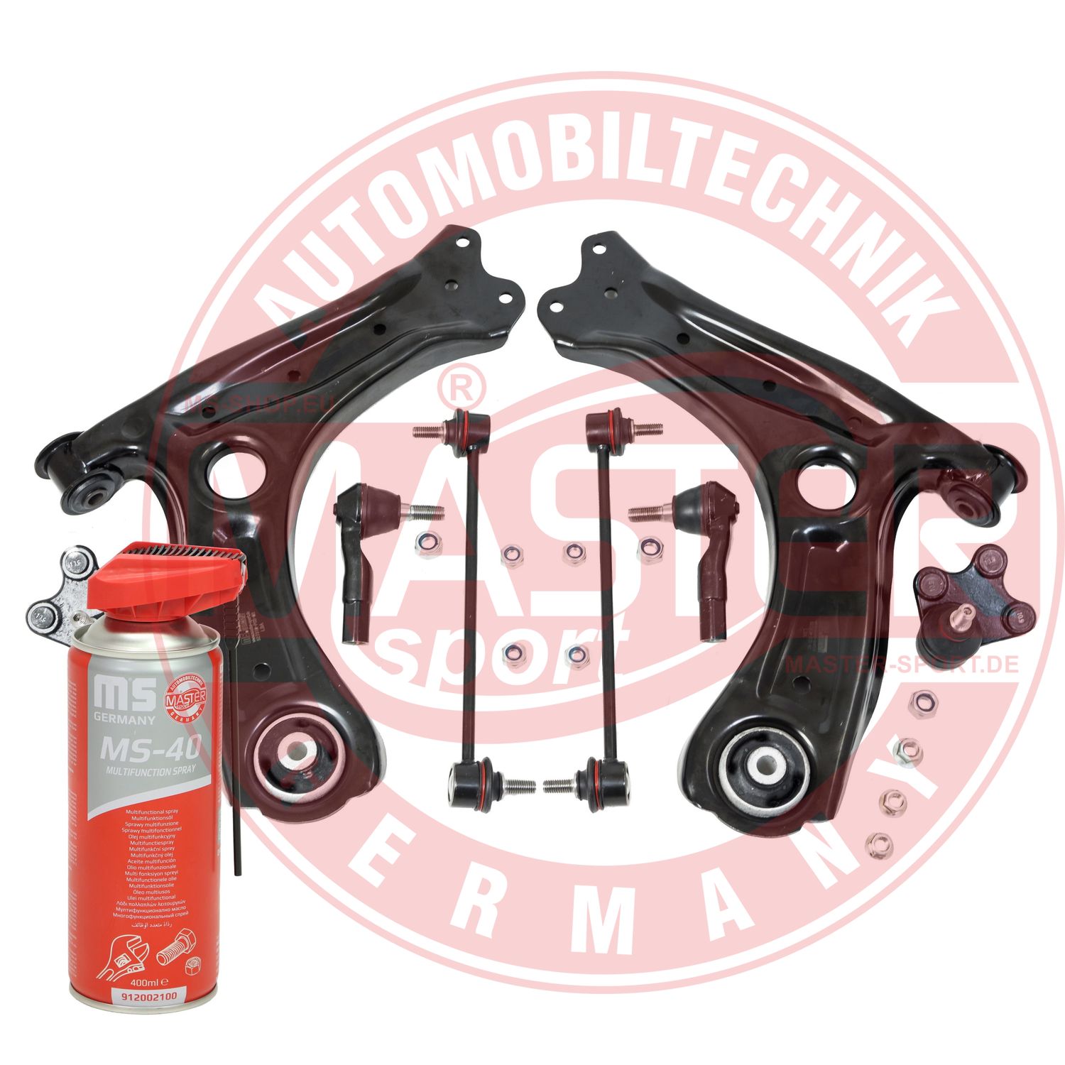 Control/Trailing Arm Kit, wheel suspension (36842-SET-MSP)