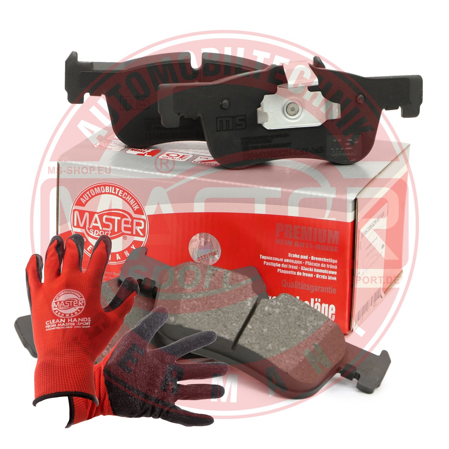Brake Pad Set, disc brake (13046038652N-SET-MSP)