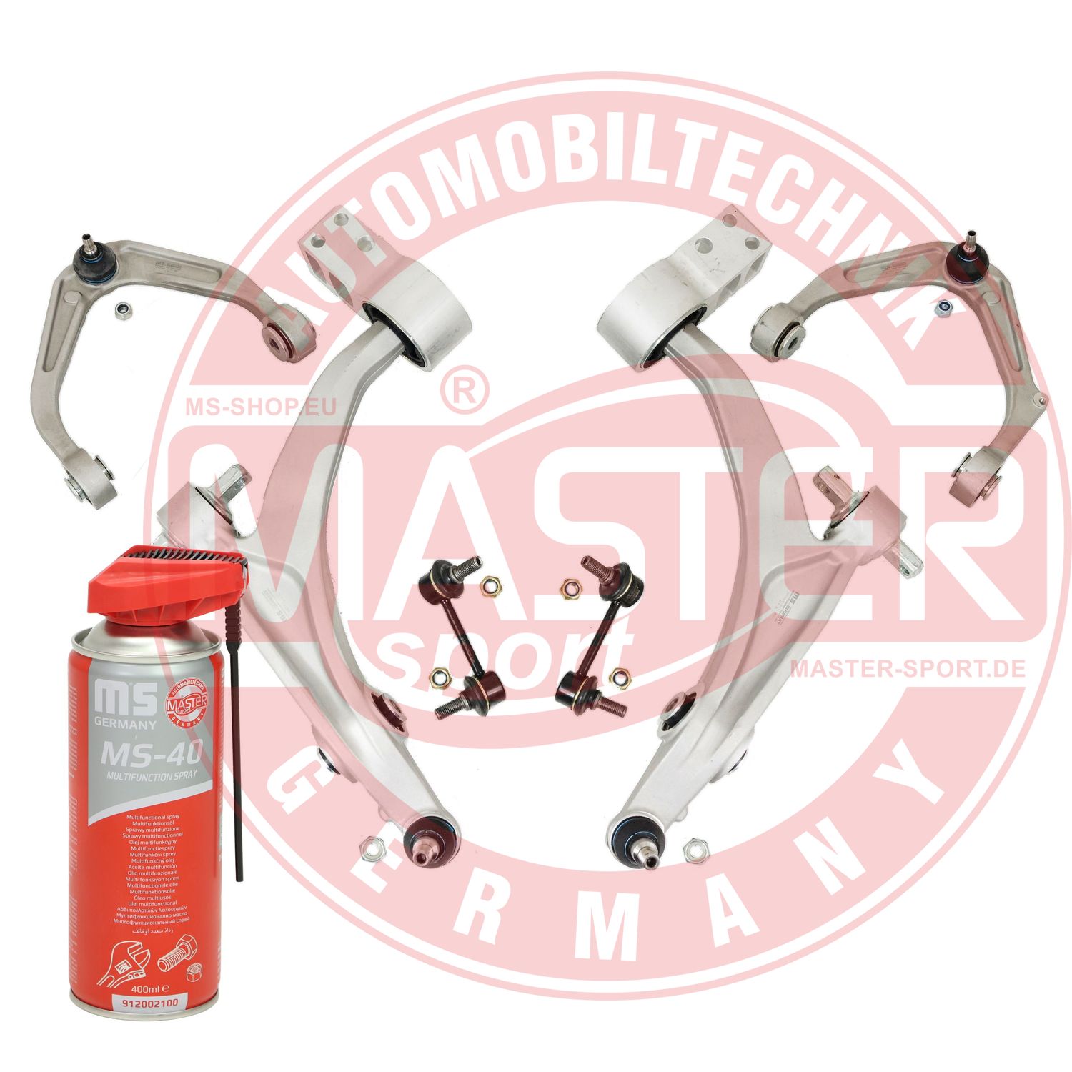Control/Trailing Arm Kit, wheel suspension (36835/1-KIT-MSP)