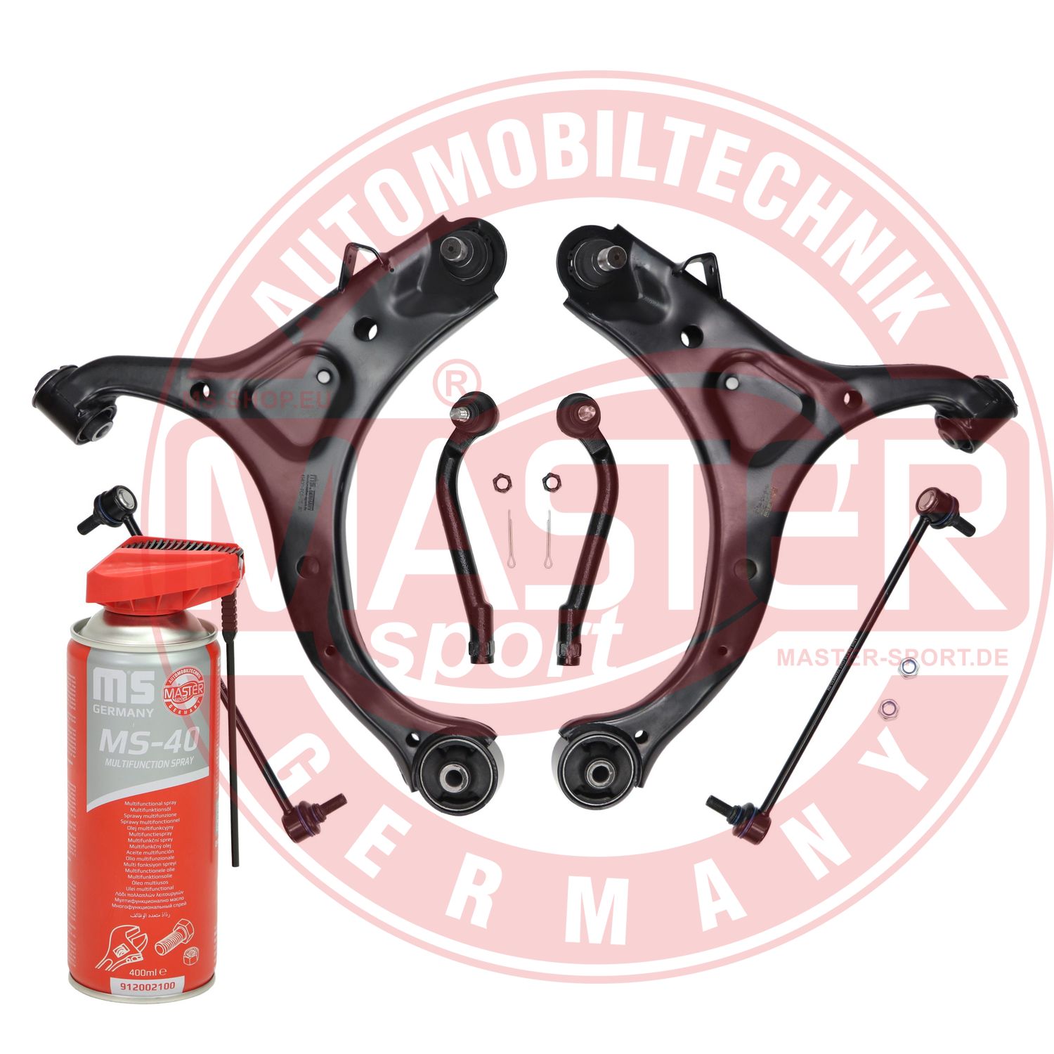 Control/Trailing Arm Kit, wheel suspension (37161/2-KIT-MSP)