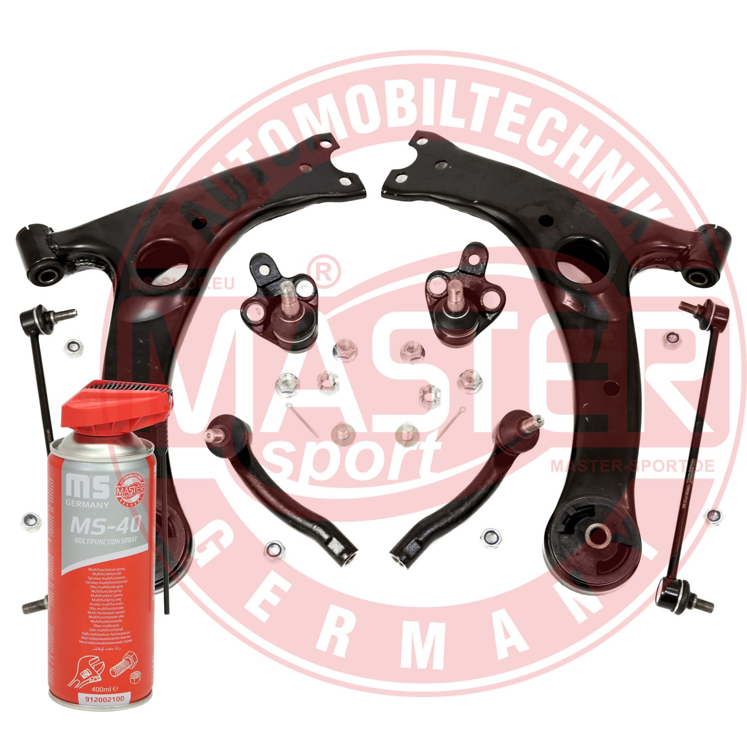 Control/Trailing Arm Kit, wheel suspension (36975-KIT-MSP)