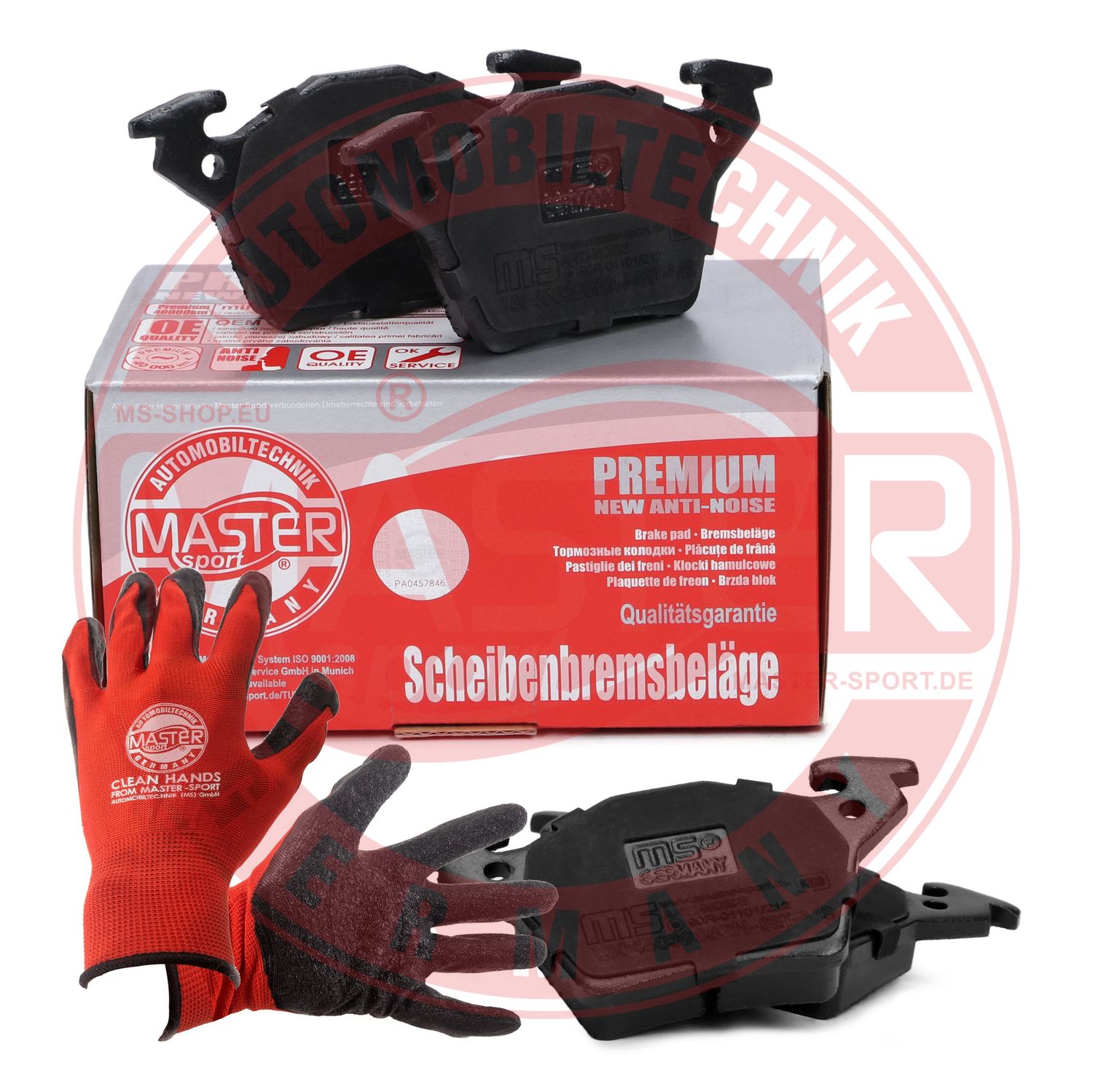 Brake Pad Set, disc brake (13046039852N-SET-MSP)
