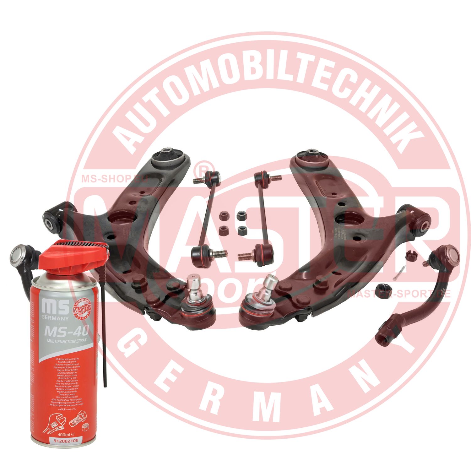 Control/Trailing Arm Kit, wheel suspension (36963-KIT-MSP)