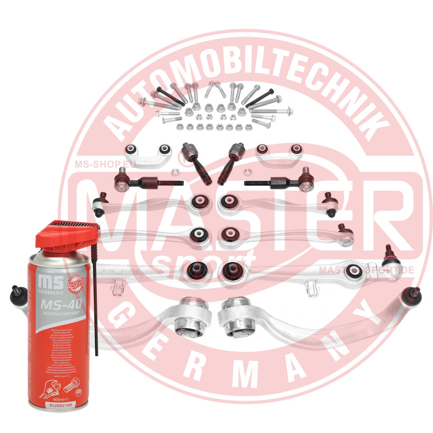 Control/Trailing Arm Kit, wheel suspension (36790/4-SET-MSP)