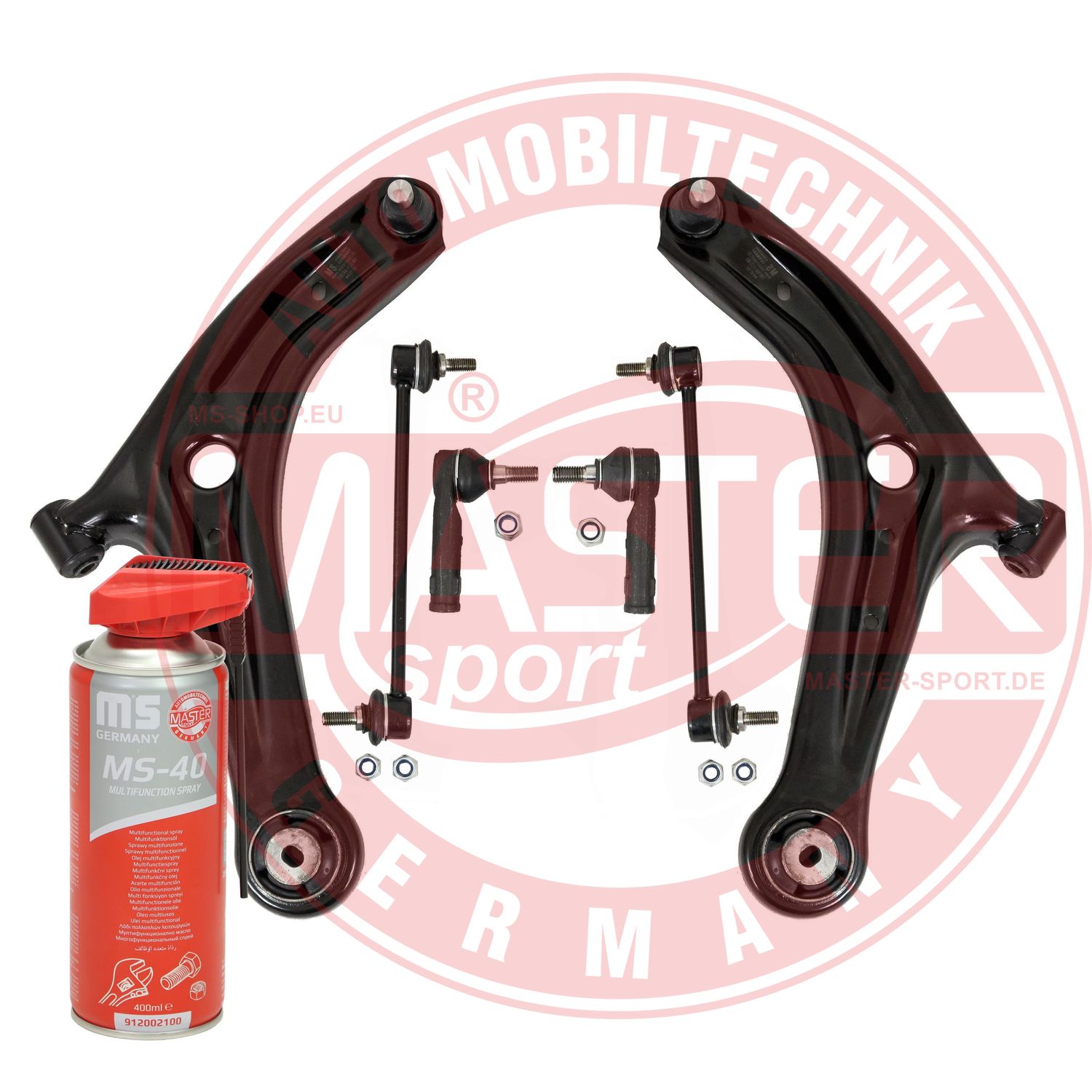 Control/Trailing Arm Kit, wheel suspension (36976-KIT-MSP)